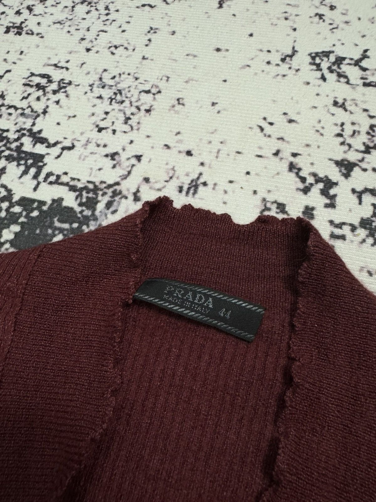 Prada Prada knitwear silk cashmere Burgundy womens 44 L Size US L / EU 52-54 / 3 - 4 Thumbnail