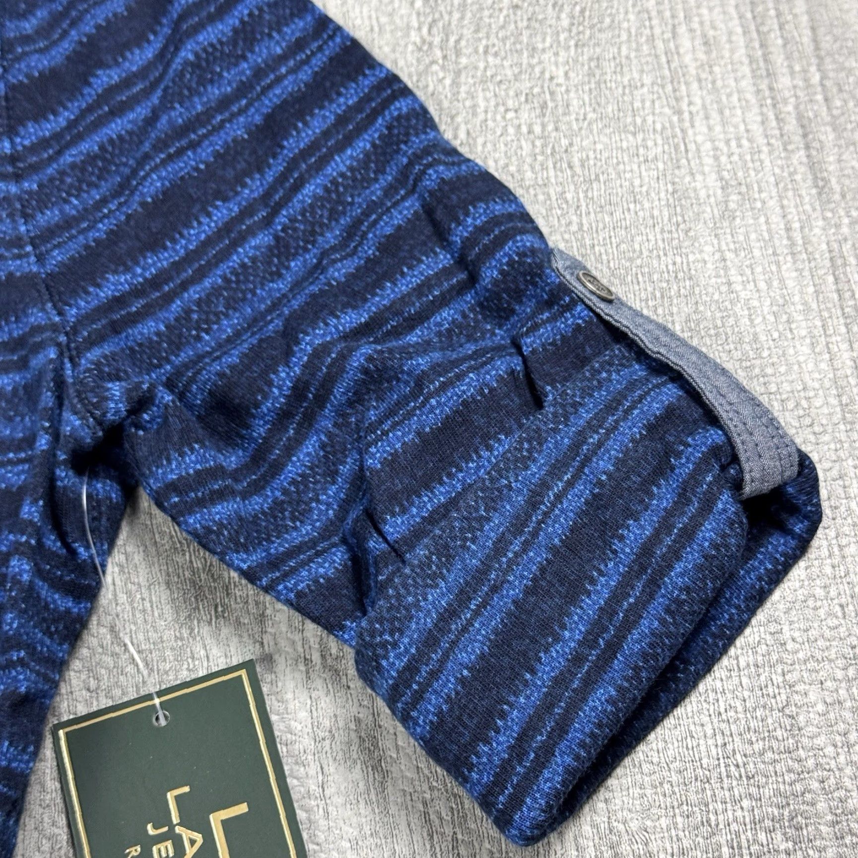 Vintage LAUREN RALPH LAUREN BLUE STRIPE HENLEY DRESS S 3/4 SLEEVE NEW BELT KNIT COTTON SHIRT DRESS casual business formal party 90s? Size S / US 4 / IT 40 - 5 Thumbnail