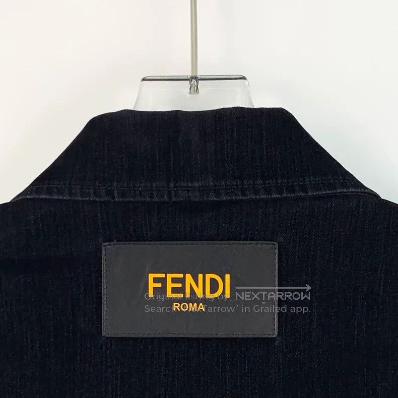 Fendi Fendi Black logo lettering lapel jacket Size US M / EU 48-50 / 2 - 5 Thumbnail