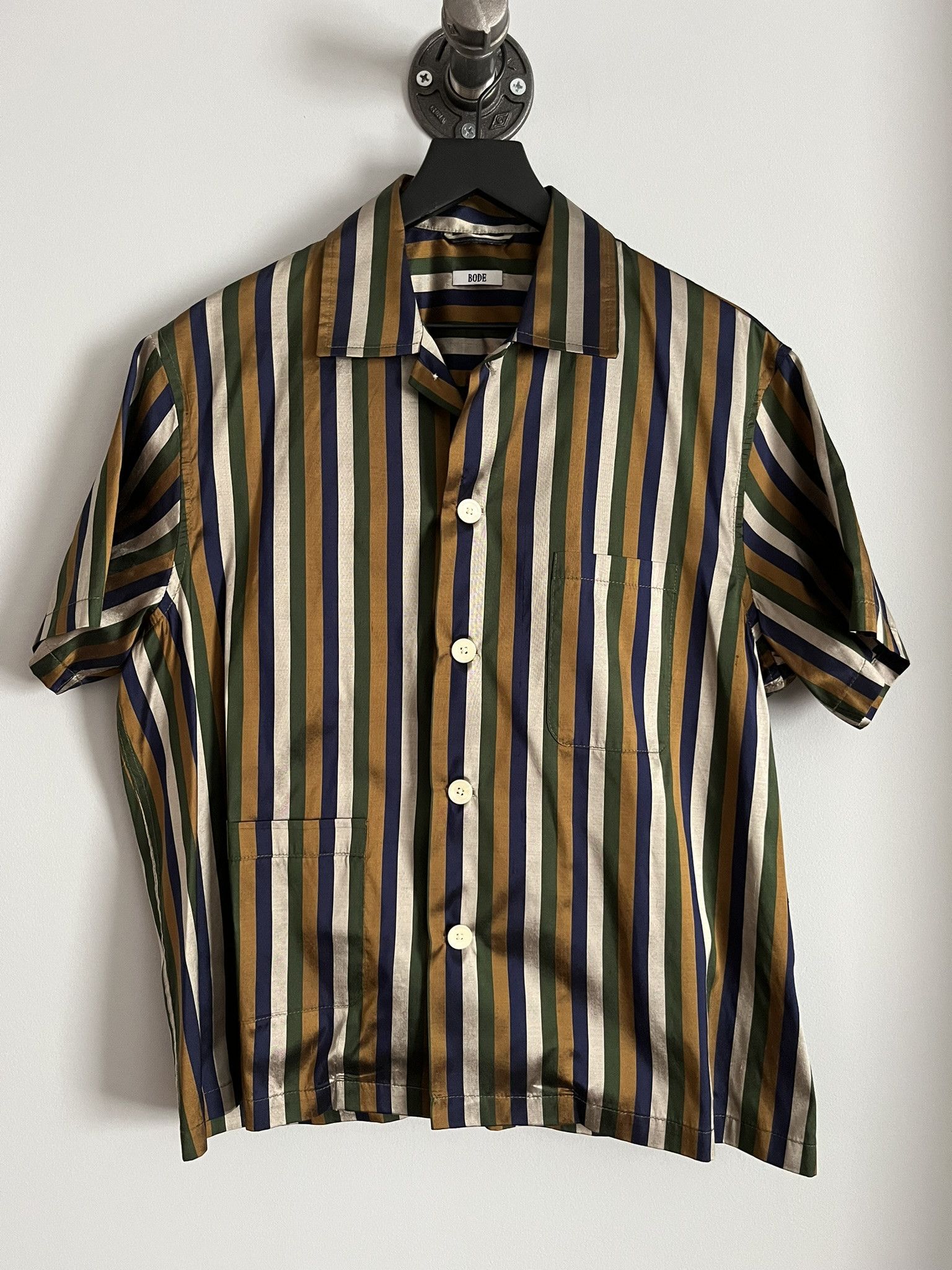 Bode × Supreme × Vintage BODE Silk Striped Shirt | Grailed