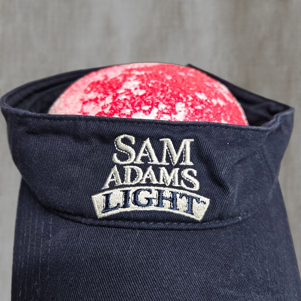 Vintage Sam Adams Light Visor Unisex Adult Navy Blue Adjustable One Size Fits All Hat Size ONE SIZE - 1 Thumbnail
