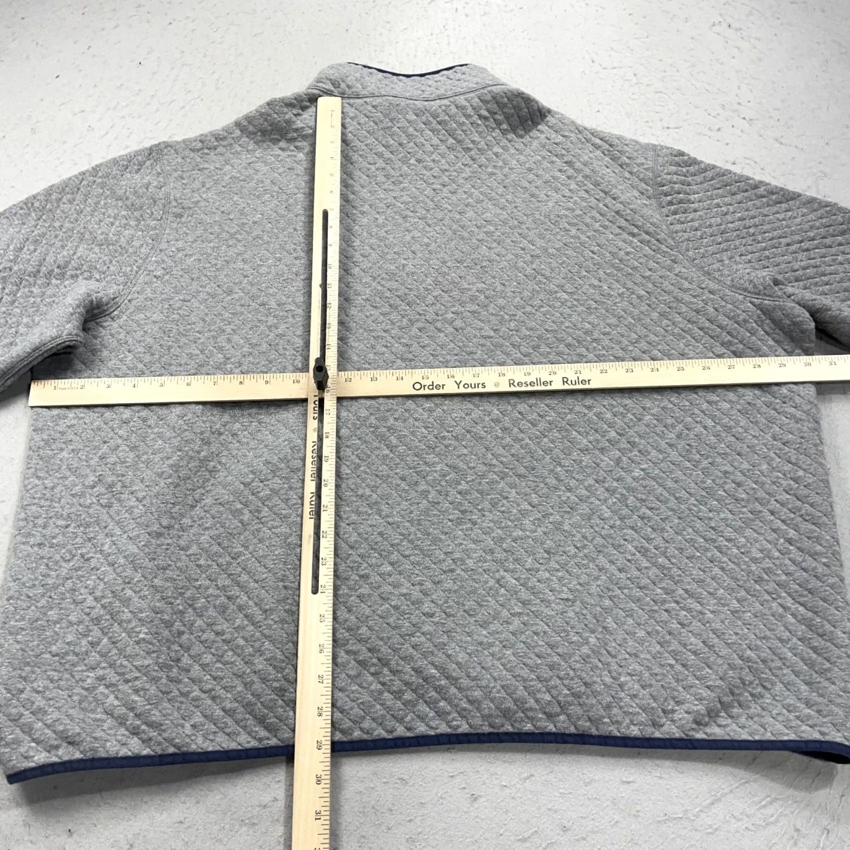 Brooks Brothers Brooks Brothers Sweatshirt Mens 3XL Gray Quilted Half Zip Diamond Pullover Size US XXL / EU 58 / 5 - 6 Thumbnail
