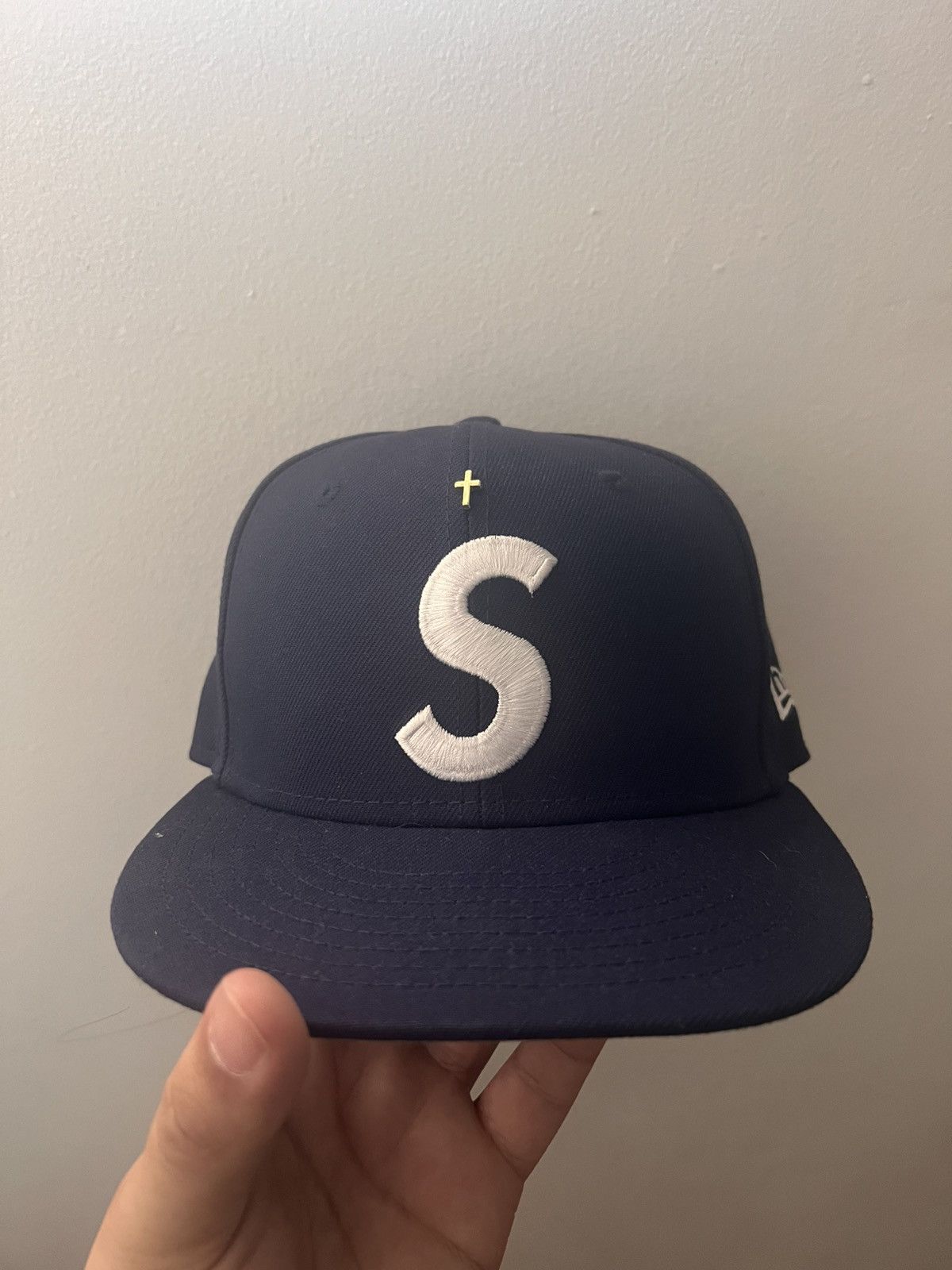 Supreme Supreme Salem Navy Blue New Era Hat Size 7 1/2 | Grailed