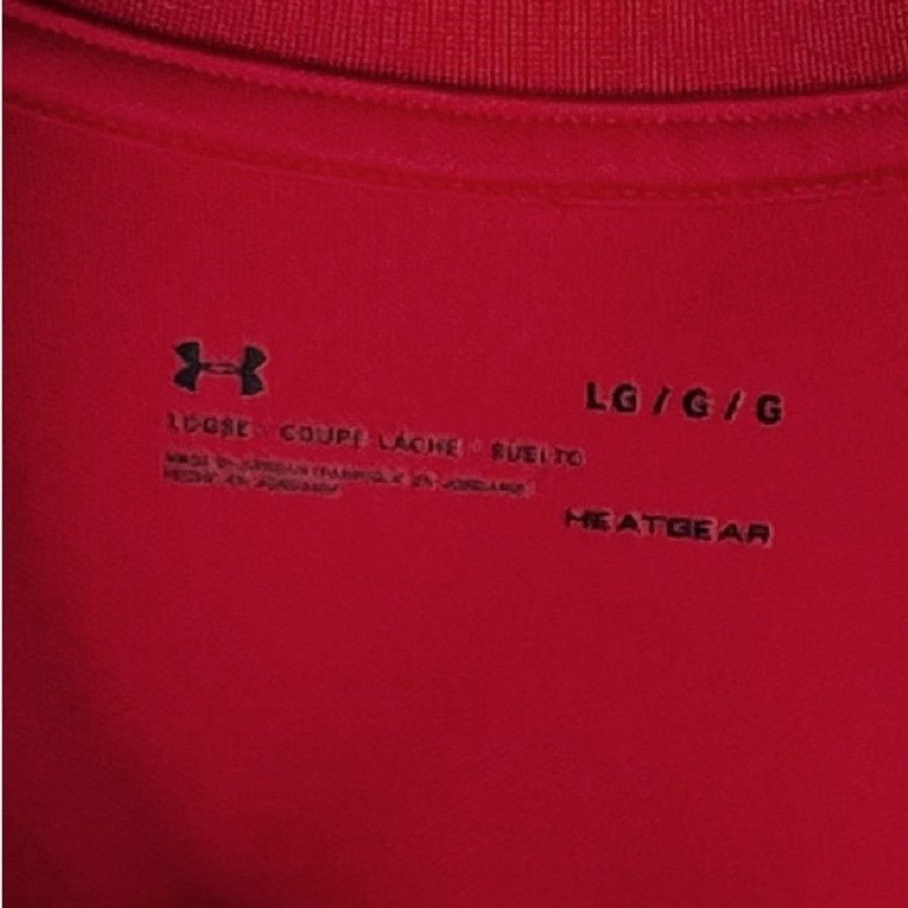 Under Armour UNDER ARMOUR NWOT HEATGEAR Men’s Polyester Red Polo Tshirt L Size US L / EU 52-54 / 3 - 4 Thumbnail