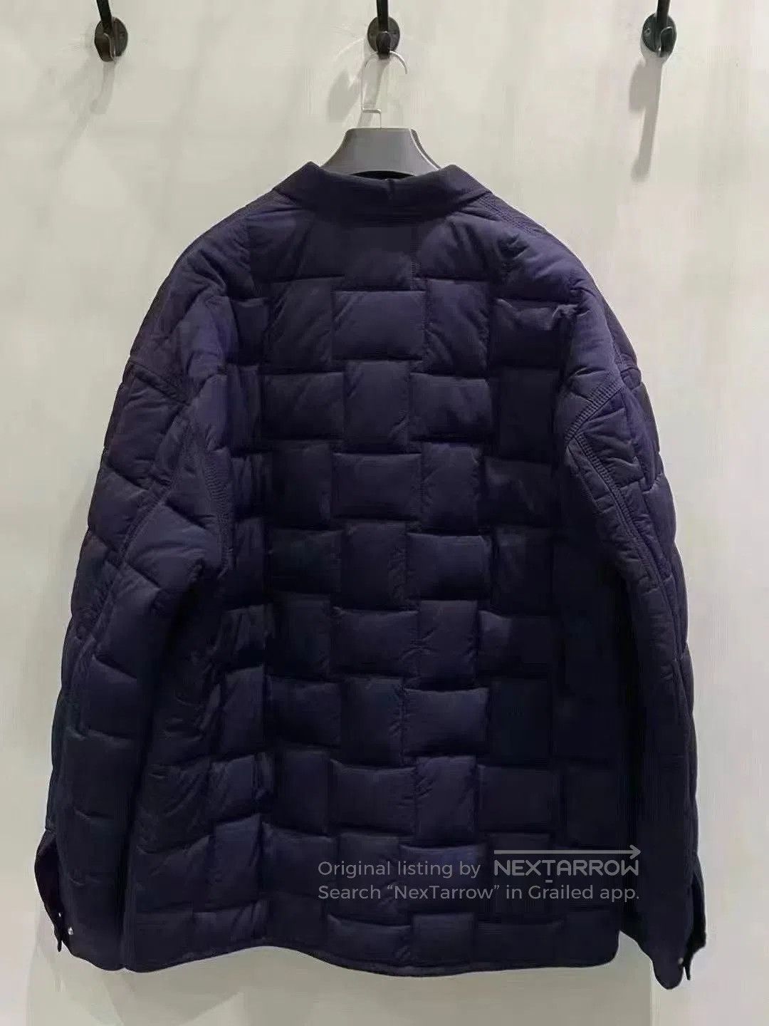 Bottega Veneta Bottega Veneta Purple Woven Check Padded Coat. Size US XL / EU 56 / 4 - 2 Thumbnail