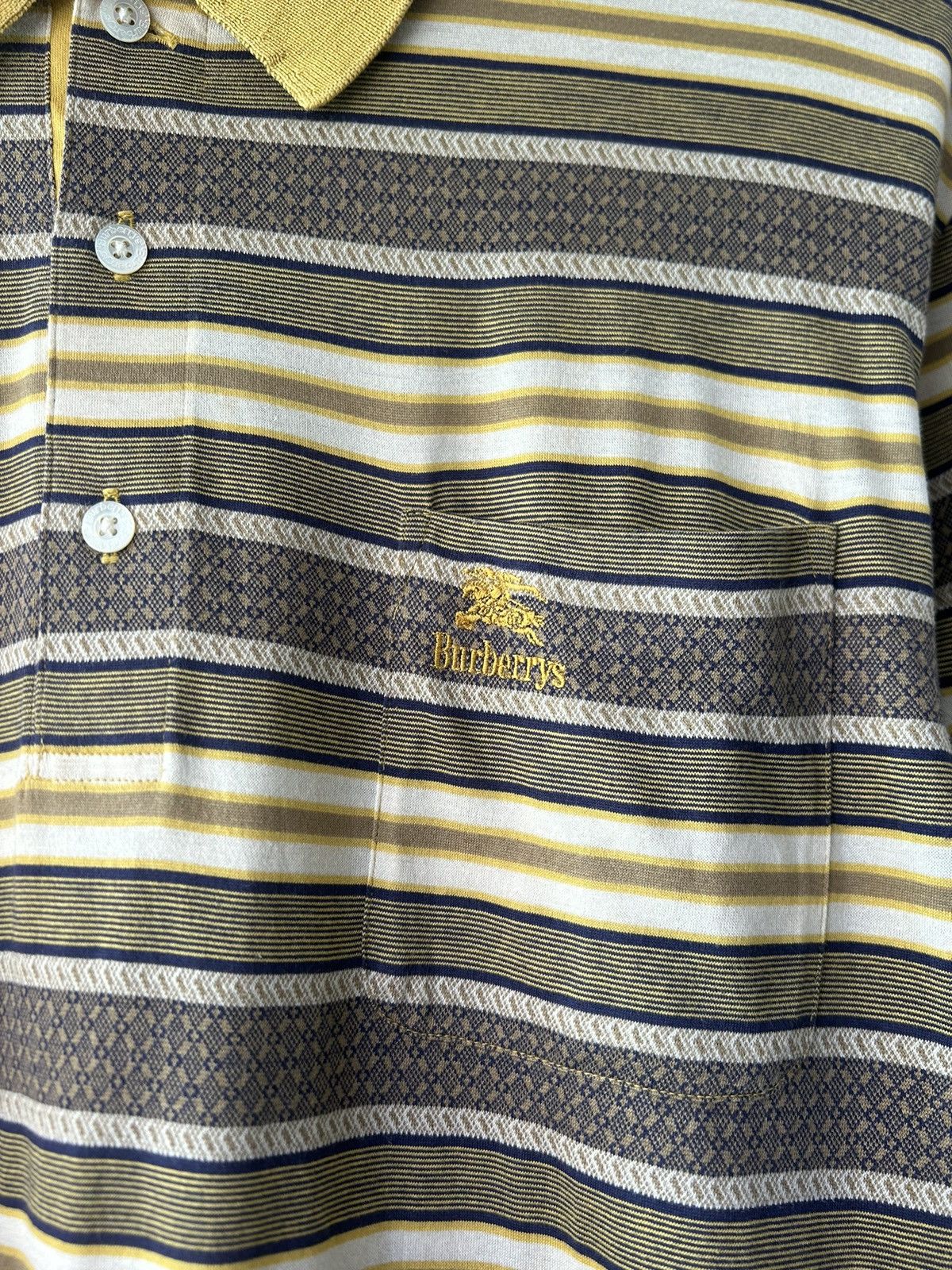 Burberry 1990s Burberrys Pocket Stripes Shirt Size US L / EU 52-54 / 3 - 2 Thumbnail