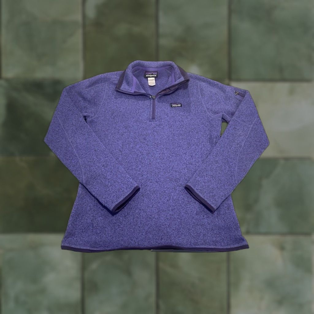Patagonia Patagonia Hoodie Pullover Womens M Purple Solid Fleece Half Zip Preppy Outdoor Sportwear Size M / US 6-8 / IT 42-44 - 1 Thumbnail