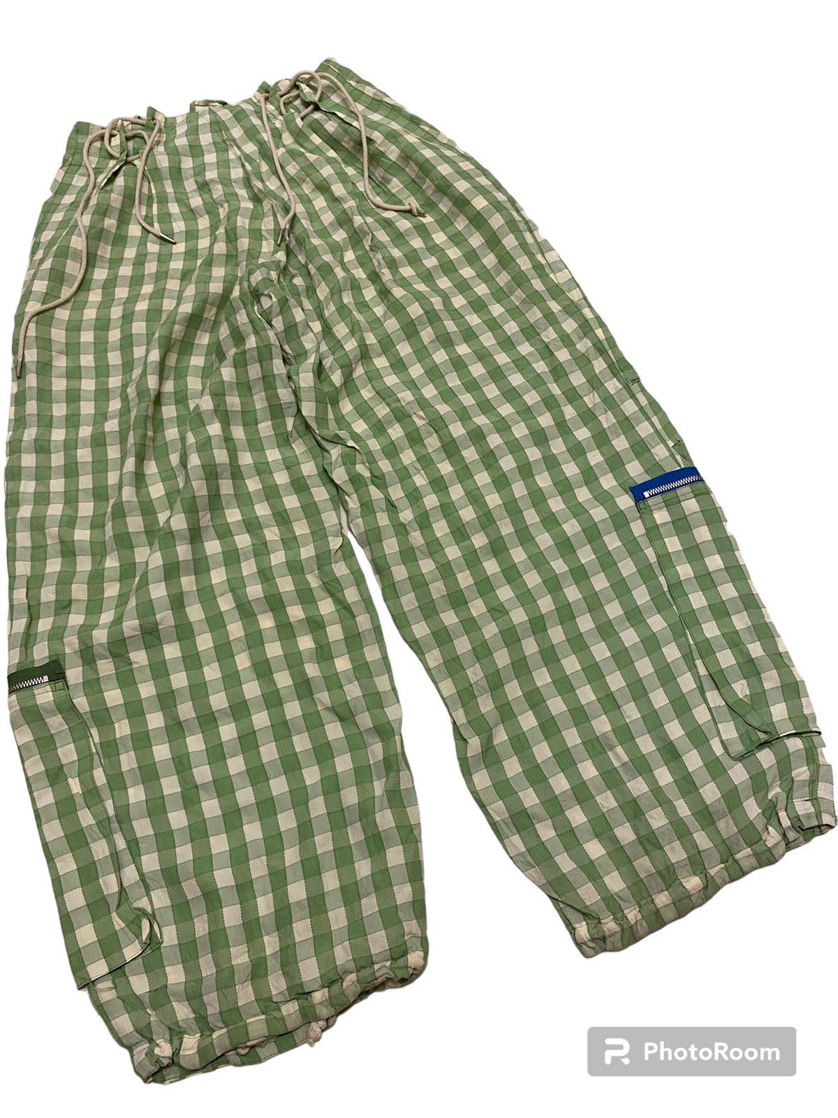 Issey Miyake Vtg issey miyake IS gingham balloon cargo pants Size US 26 / EU 42 - 9 Thumbnail
