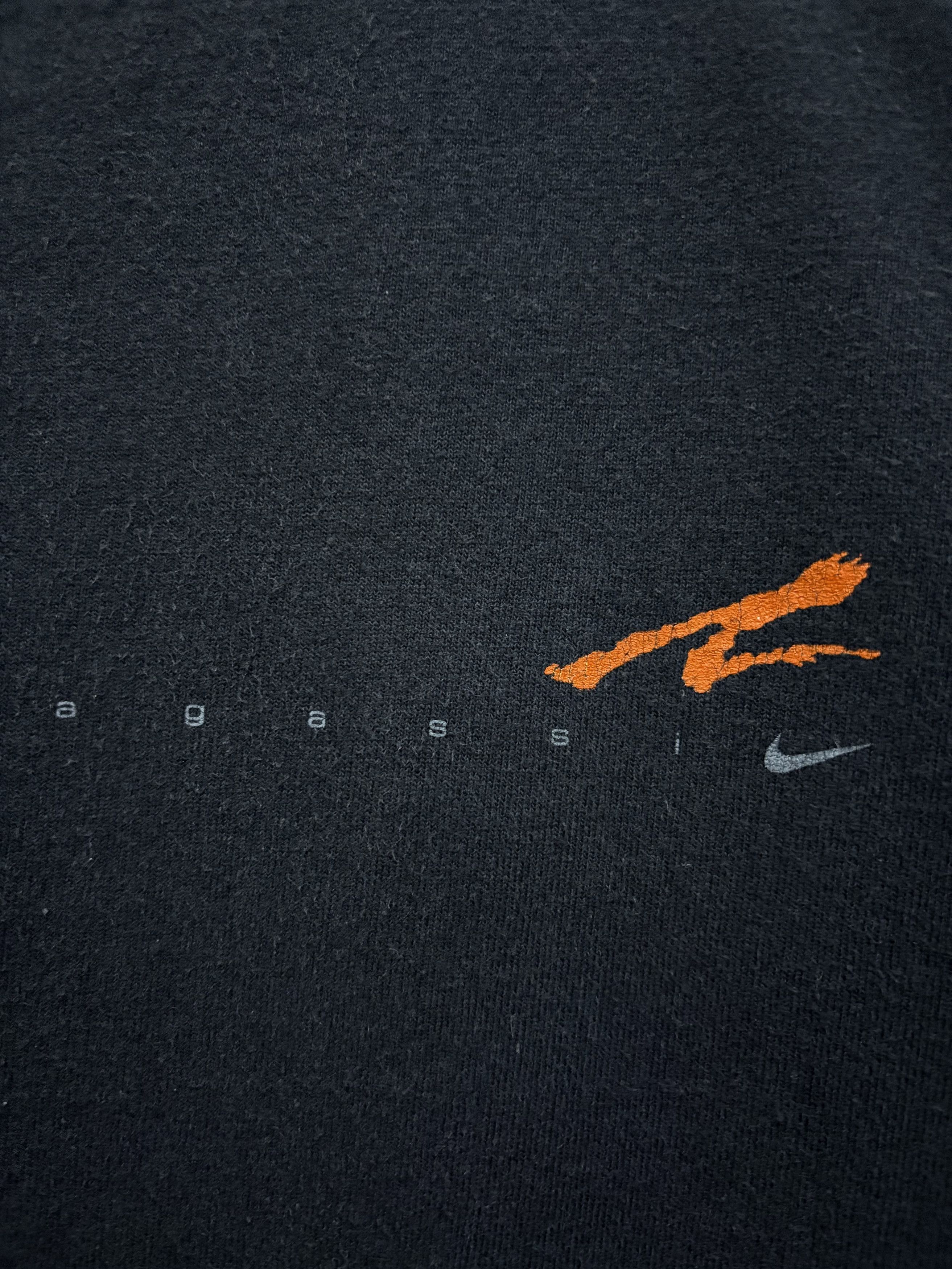 Nike × Vintage Vintage 90's Nike Tennis Agassi Ball Tennis Oren T-Shirt Size US M / EU 48-50 / 2 - 5 Thumbnail