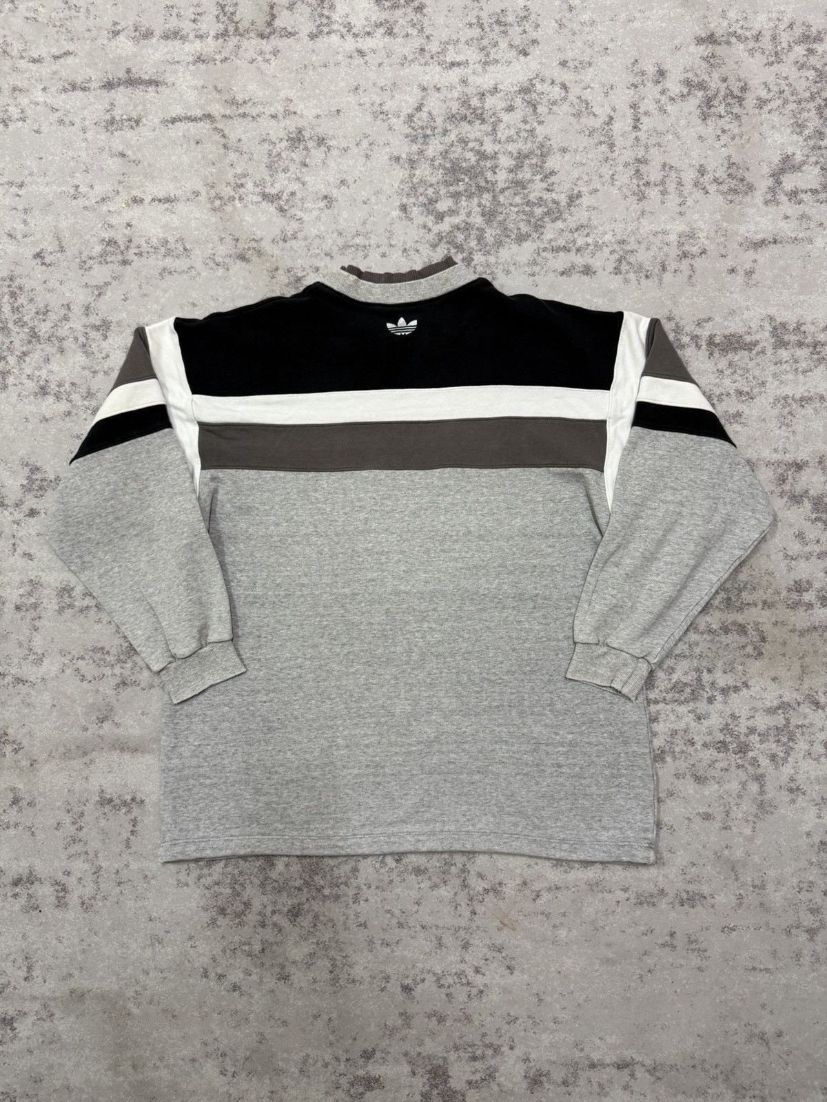 Adidas Adidas Spellout Biglogo Double Collar Sweatshirt Size US XL / EU 56 / 4 - 14 Thumbnail