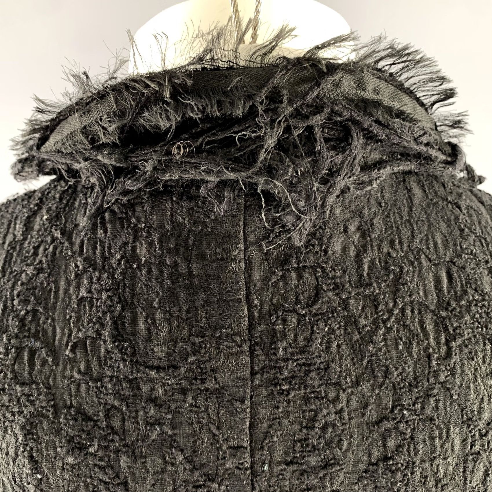 Vintage A TENTATIVE ATELIER Jacket Size 38 Black Wool Viscose Blend Size US XXS / EU 40 - 6 Thumbnail