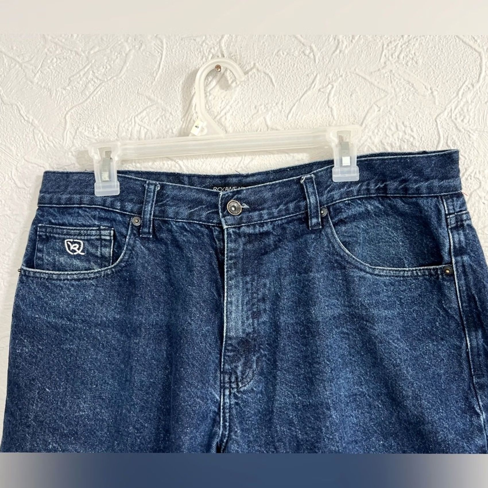 Rocawear VINTAGE Y2K Roca Wear Jean Shorts Jorts Size 38x13 Size US 38 / EU 54 - 4 Thumbnail