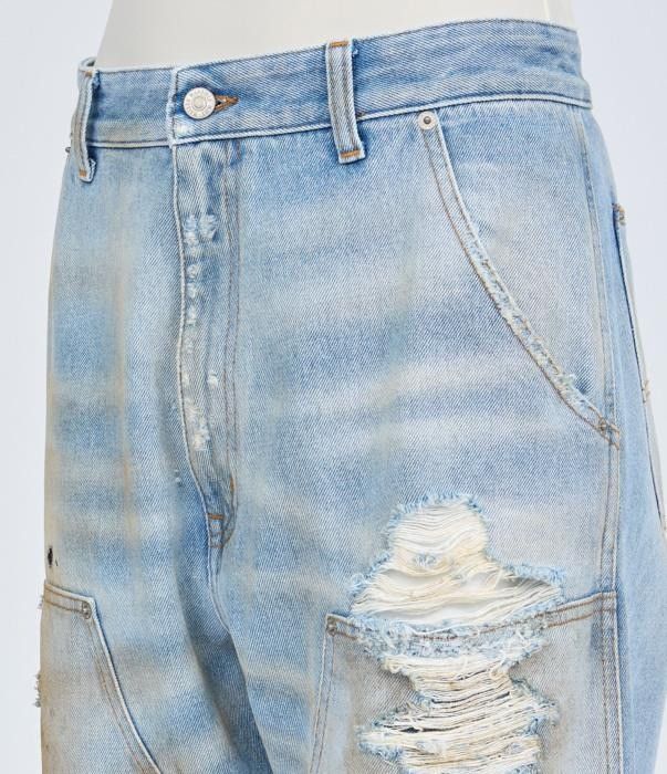 Maison Margiela o1bcso1str0526 MM6 Jeans in Medium Blue Size 28" / US 6 / IT 42 - 3 Thumbnail