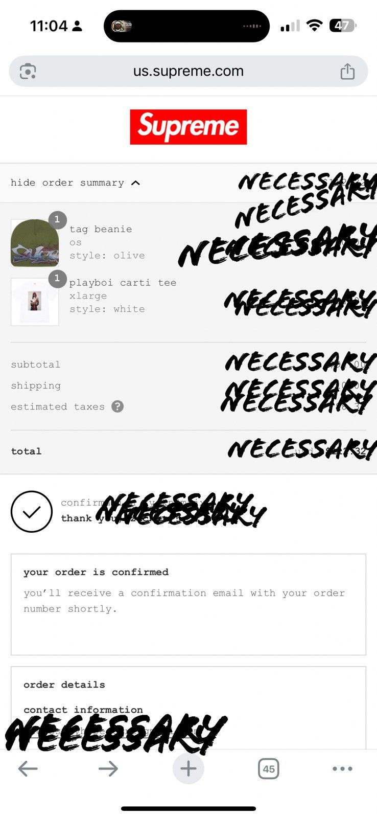 Supreme Supreme Playboi Carti Tee Size US XL / EU 56 / 4 - 2 Thumbnail