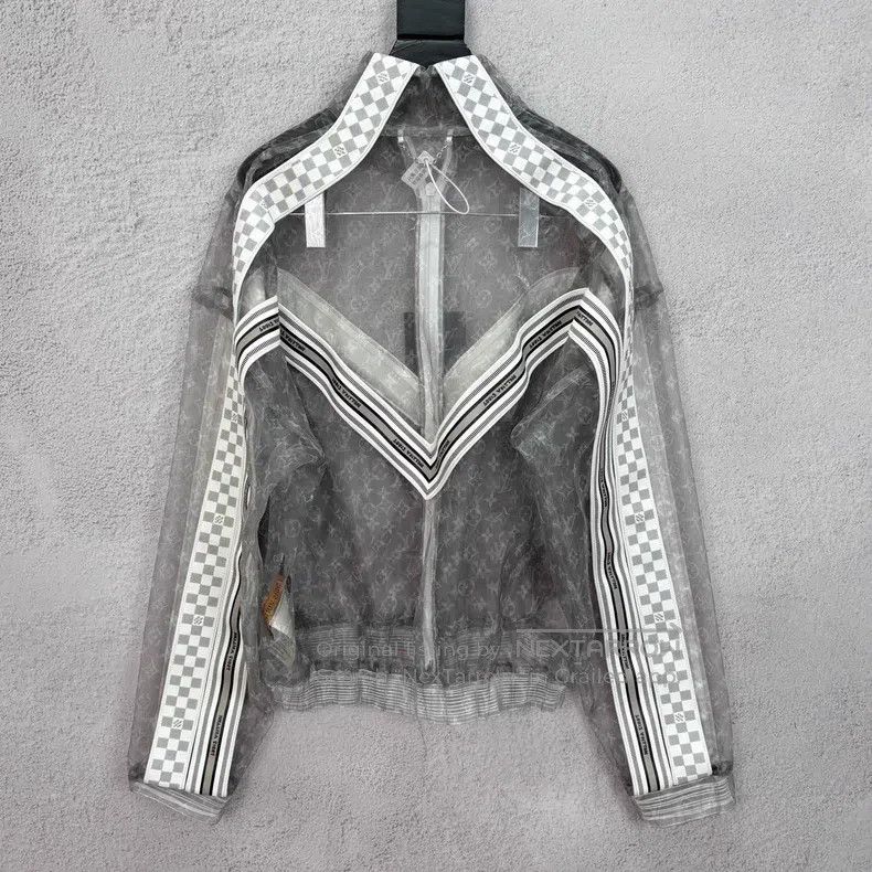 Louis Vuitton Louis Vuitton Organza Checkerboard Long Sleeve Jacket Size US M / EU 48-50 / 2 - 2 Thumbnail