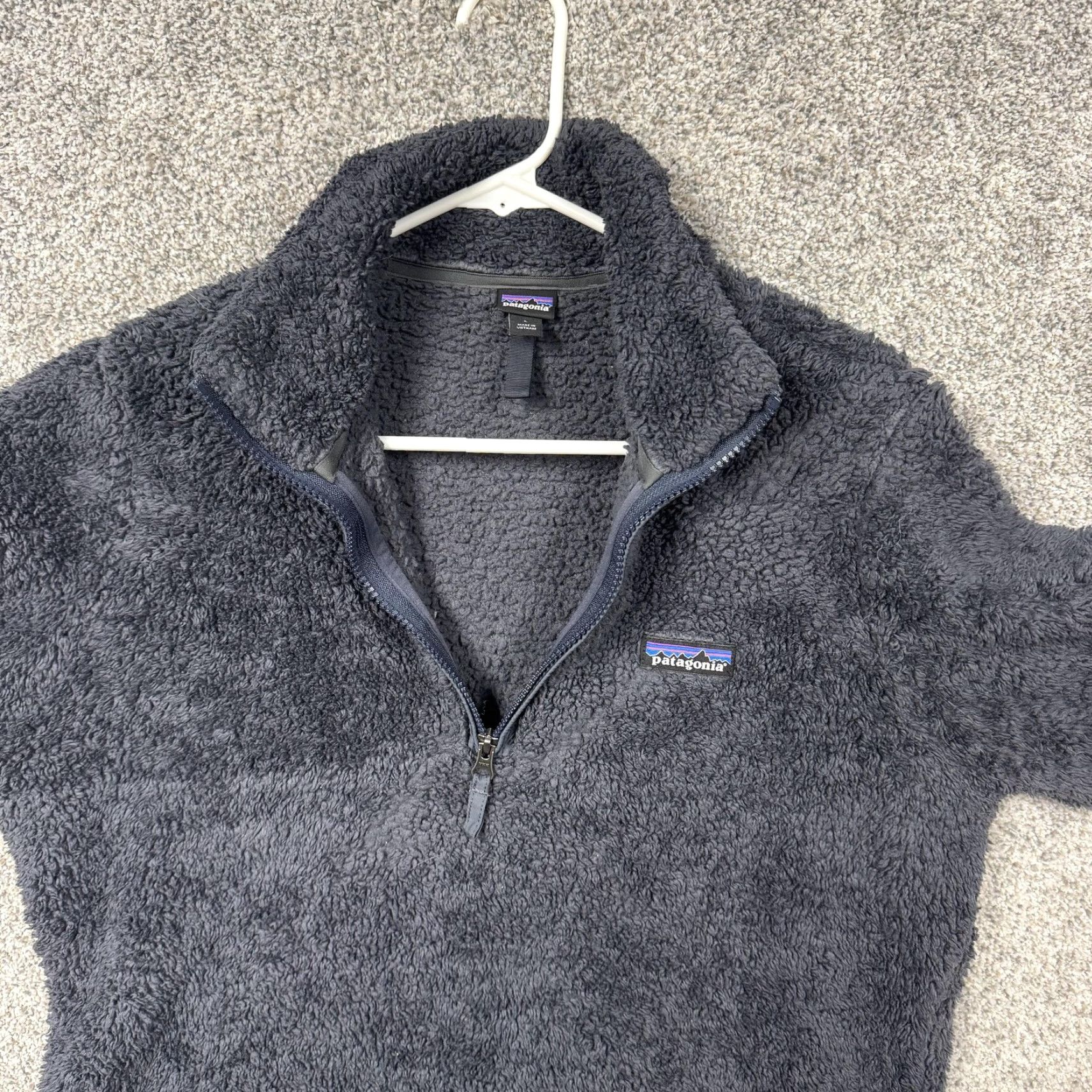Patagonia Patagonia Women's Jacket L Blue Fleece 1/4 Zip Pullover Cozy Warm Los Gatos Size L / US 10 / IT 46 - 7 Thumbnail