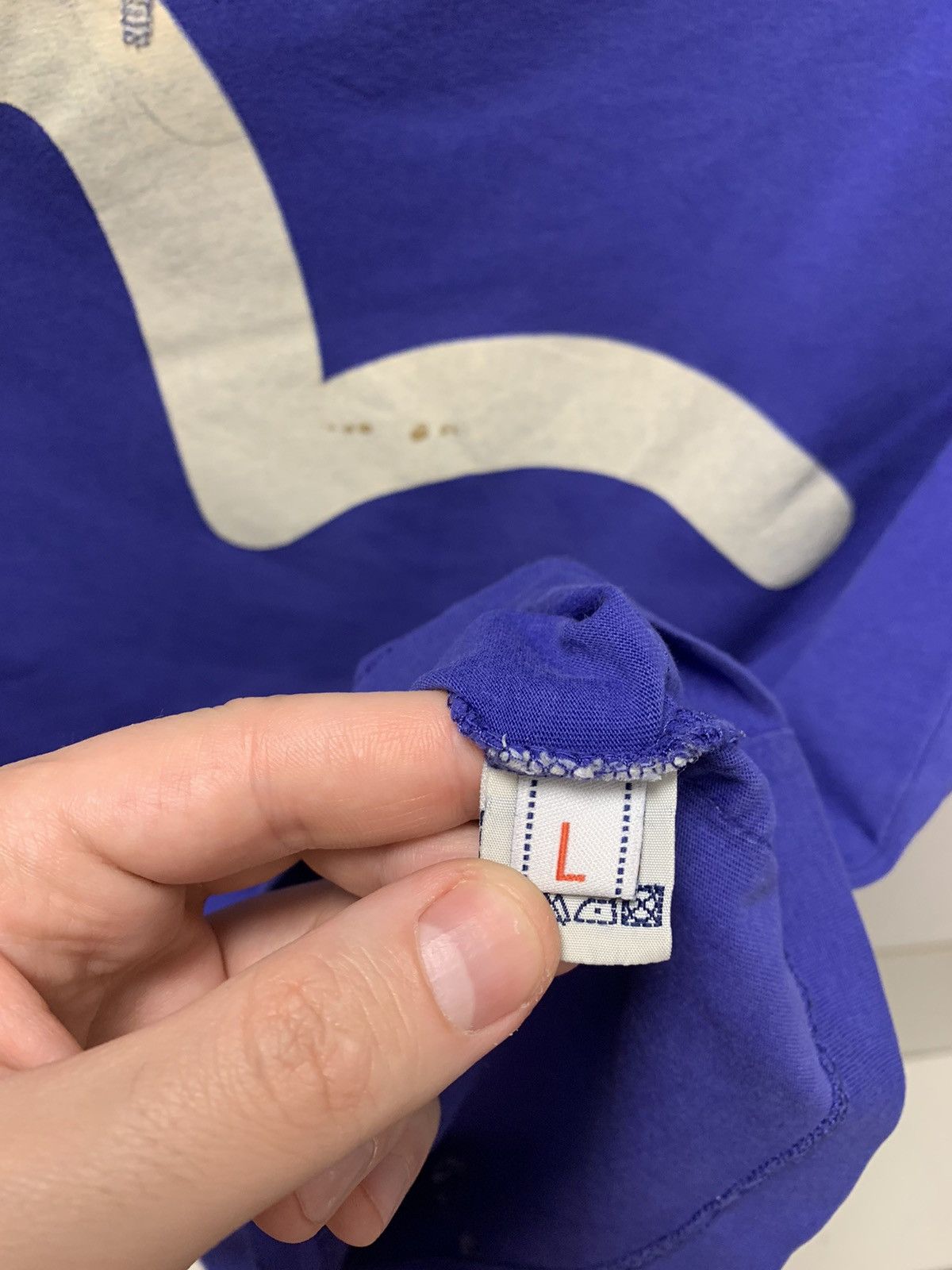 Evisu Evisu Japanese brand blue t-shirt L sz vintage Size US L / EU 52-54 / 3 - 11 Thumbnail