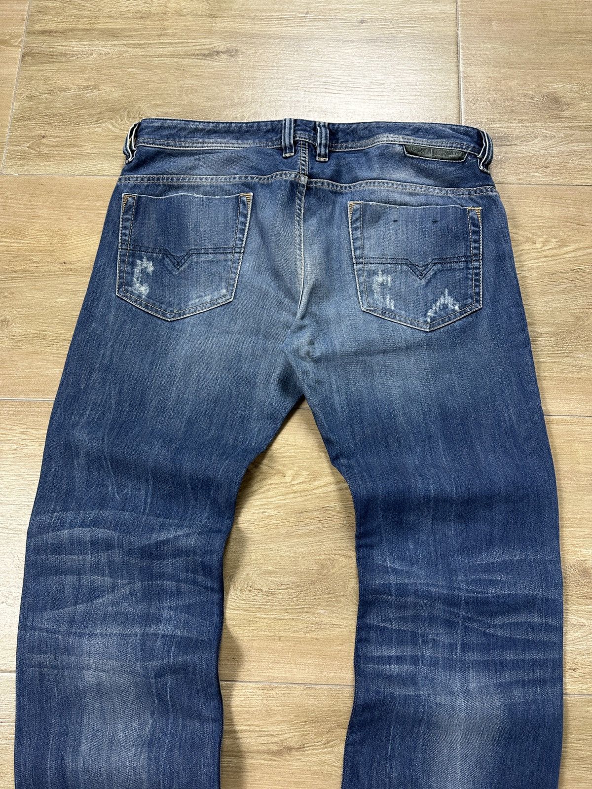 Diesel × Vintage Vintage Y2K Diesel Safado Distressed Denim Jeans Pants Size US 34 / EU 50 - 15 Thumbnail