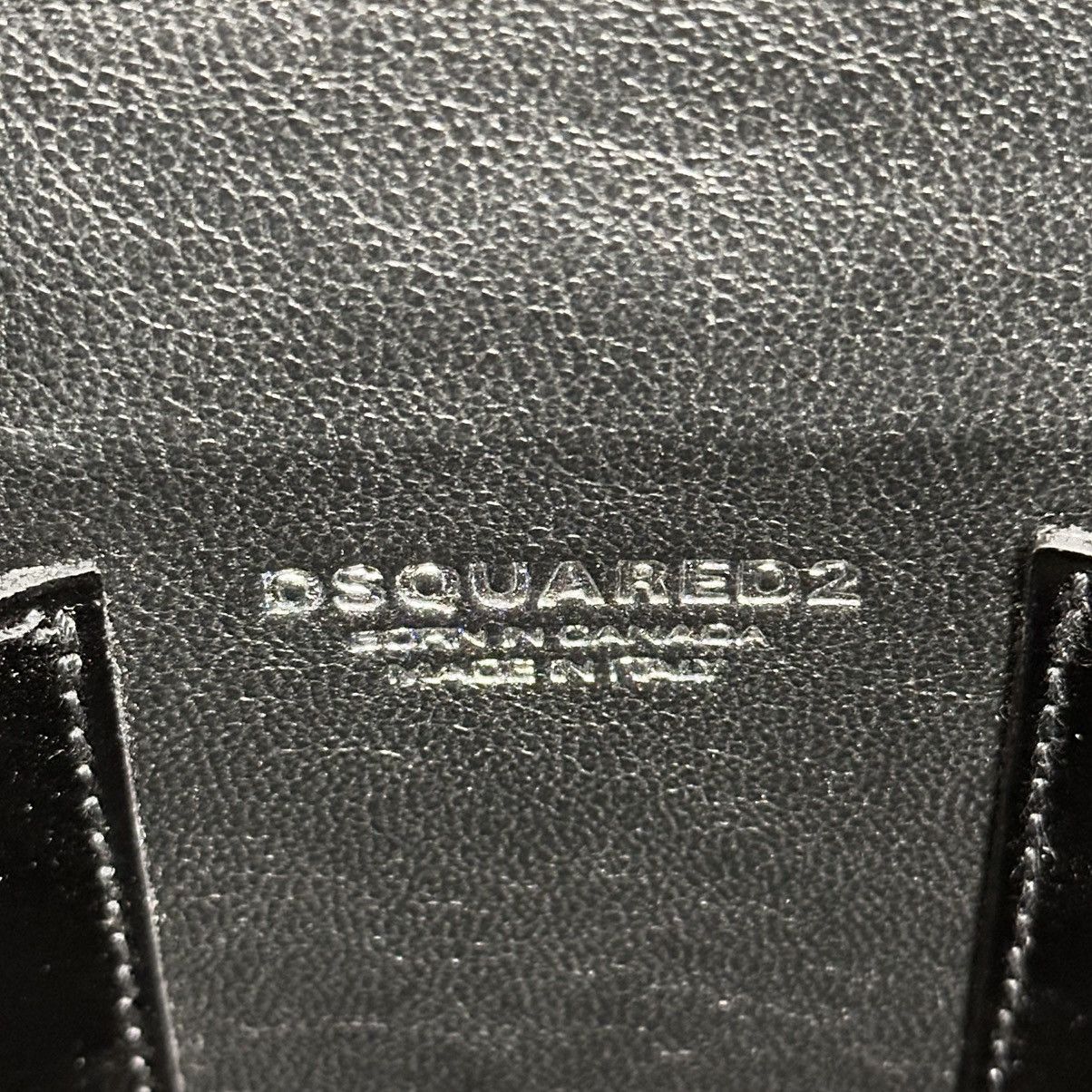 Dsquared2 RARE DSQUARED2 BLACK SMOOTH LEATHER DOCTOR/SATCHEL BAG Size ONE SIZE - 10 Thumbnail