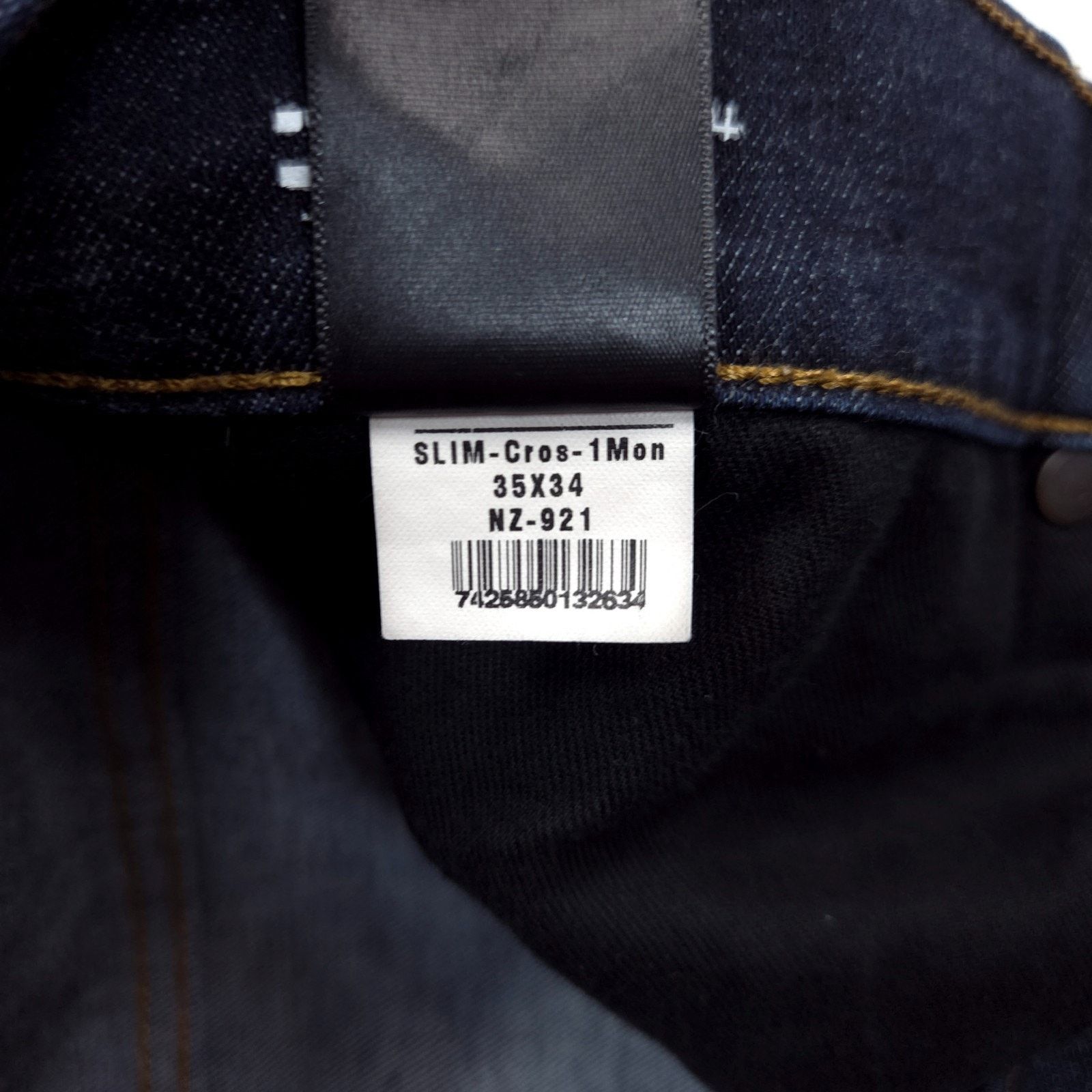 Mott & Bow Mott & Bow Slim Jeans Mens 35x33 Blue Stretch Dark Wash Size US 35 - 4 Thumbnail