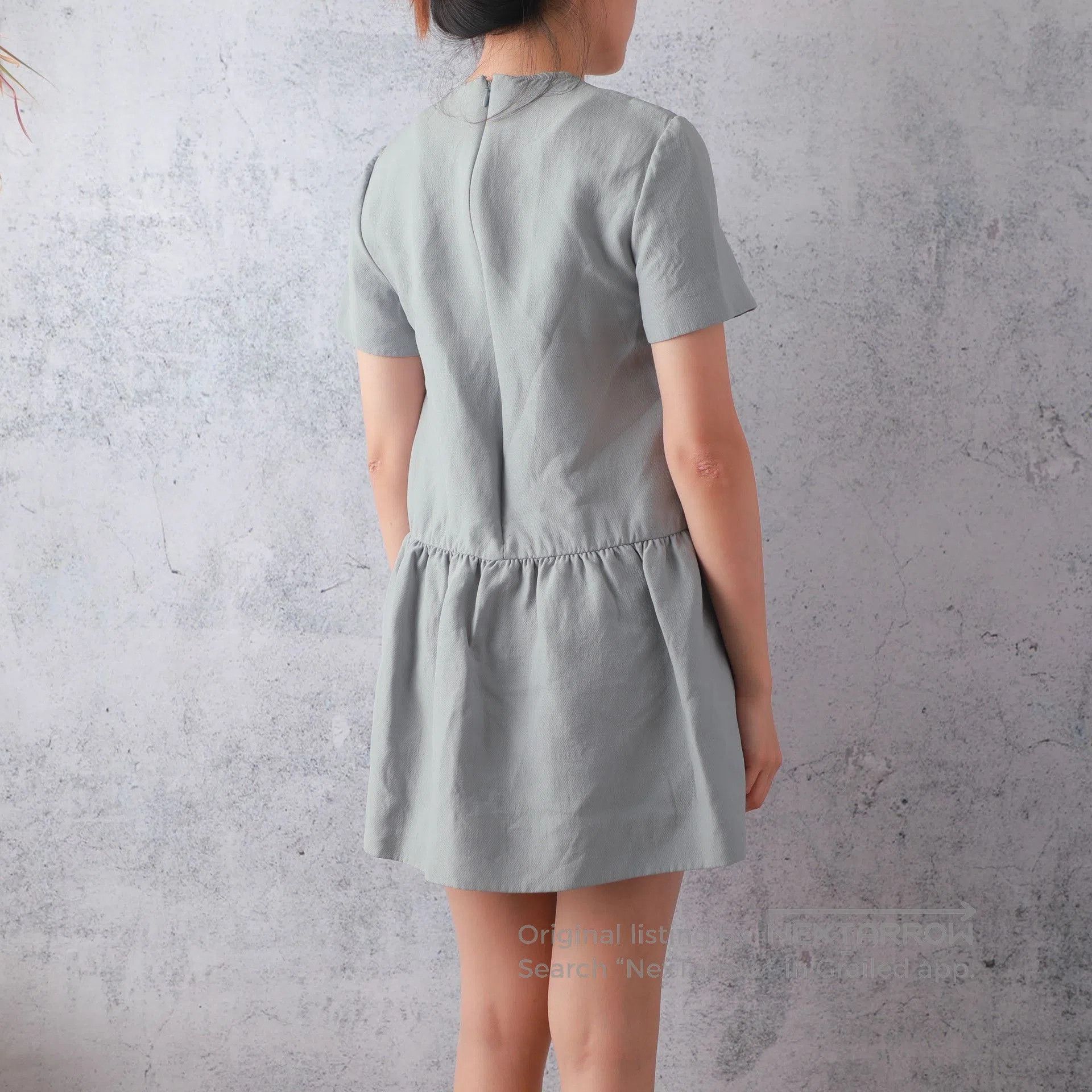 Valentino Valentino Gray Short-Sleeve Dress 40. Size S / US 4 / IT 40 - 3 Thumbnail