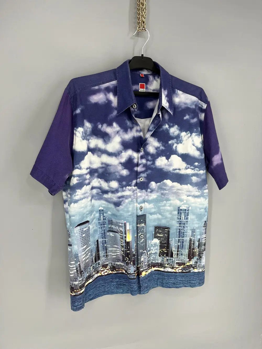 Other Vintage Benetti World Men’s Hawaiian Shirt City Scene Print Size US L / EU 52-54 / 3 - 2 Thumbnail