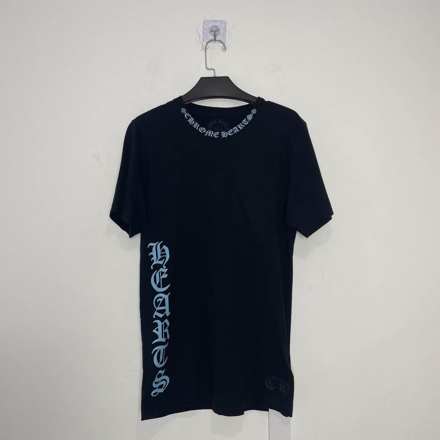 Chrome Hearts Black Short Sleeve Graphic Tee with Pocket Size US XXS / EU 40 - 1 Thumbnail