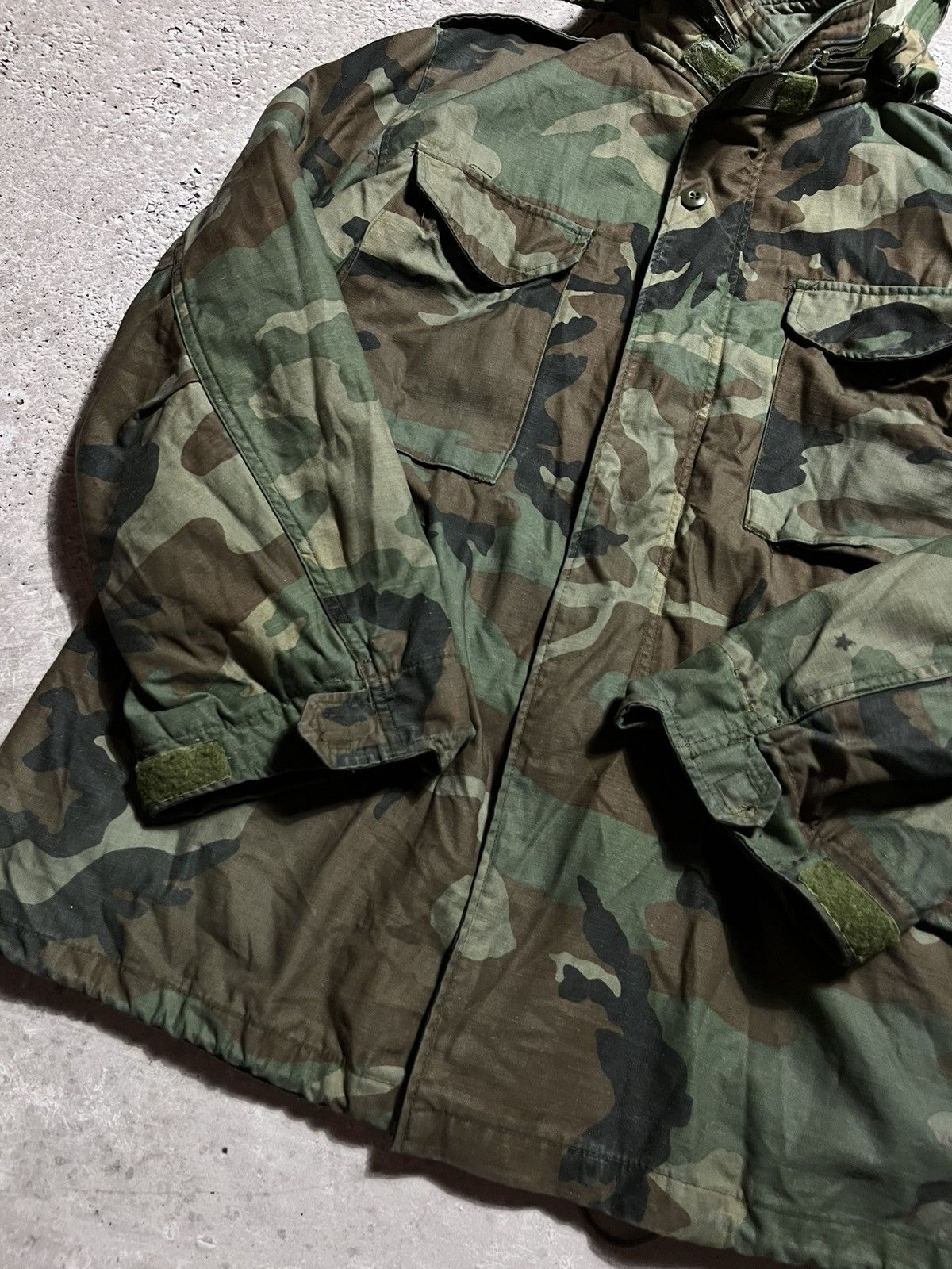 Vintage US Army M65 Field Jacket Woodland Camo Military Vintage Size US M / EU 48-50 / 2 - 5 Thumbnail