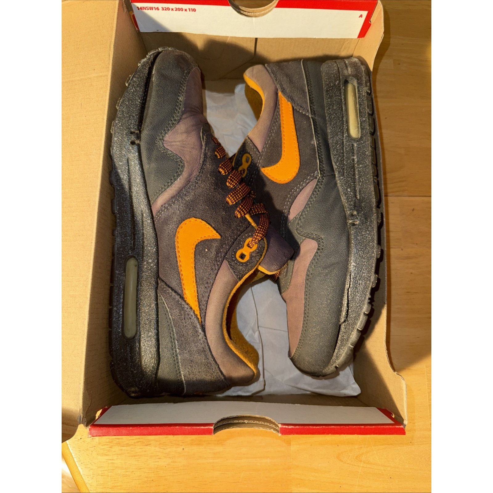 Nike Rare Size 9 - Nike Air Max 1 B Storm 2002 Patta Parra Tier0 Size US 9 / EU 42 - 14 Thumbnail