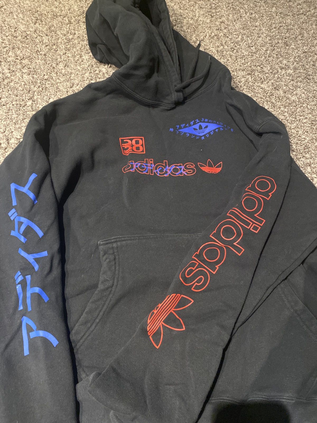 Adidas Japanese Brand Adidas Japanese Multi Logo Hoodie Grailed