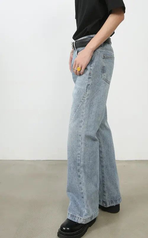 VIBE Flared Baggy Denim Jeans Size US 28 / EU 44 - 4 Thumbnail