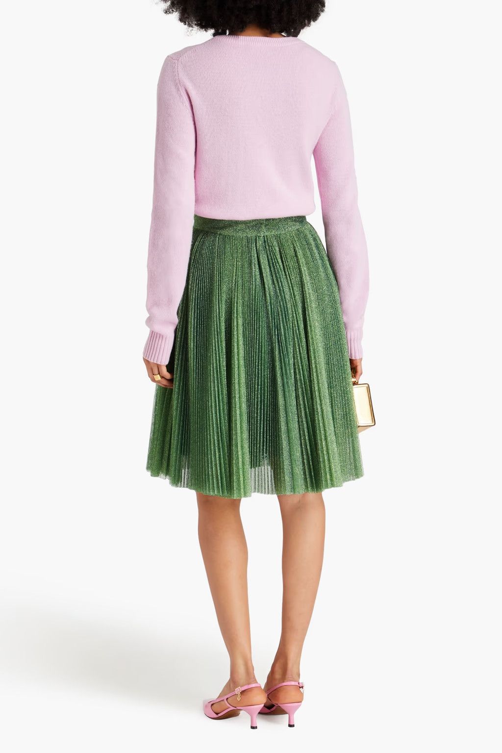 Dolce & Gabbana o1y0925 Midi Skirt in Green Size 26" / US 2 / IT 38 - 3 Thumbnail