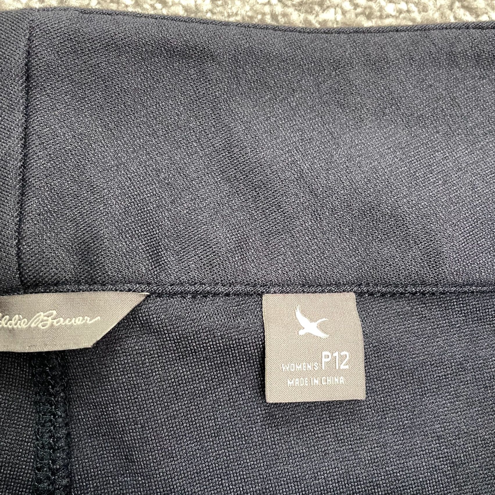 Eddie Bauer VINTAGE Eddie Bauer Women's Pants Casual Dress Pants Straight 12P Blue Cotton Blend Size 34" / US 12 / IT 48 - 7 Thumbnail