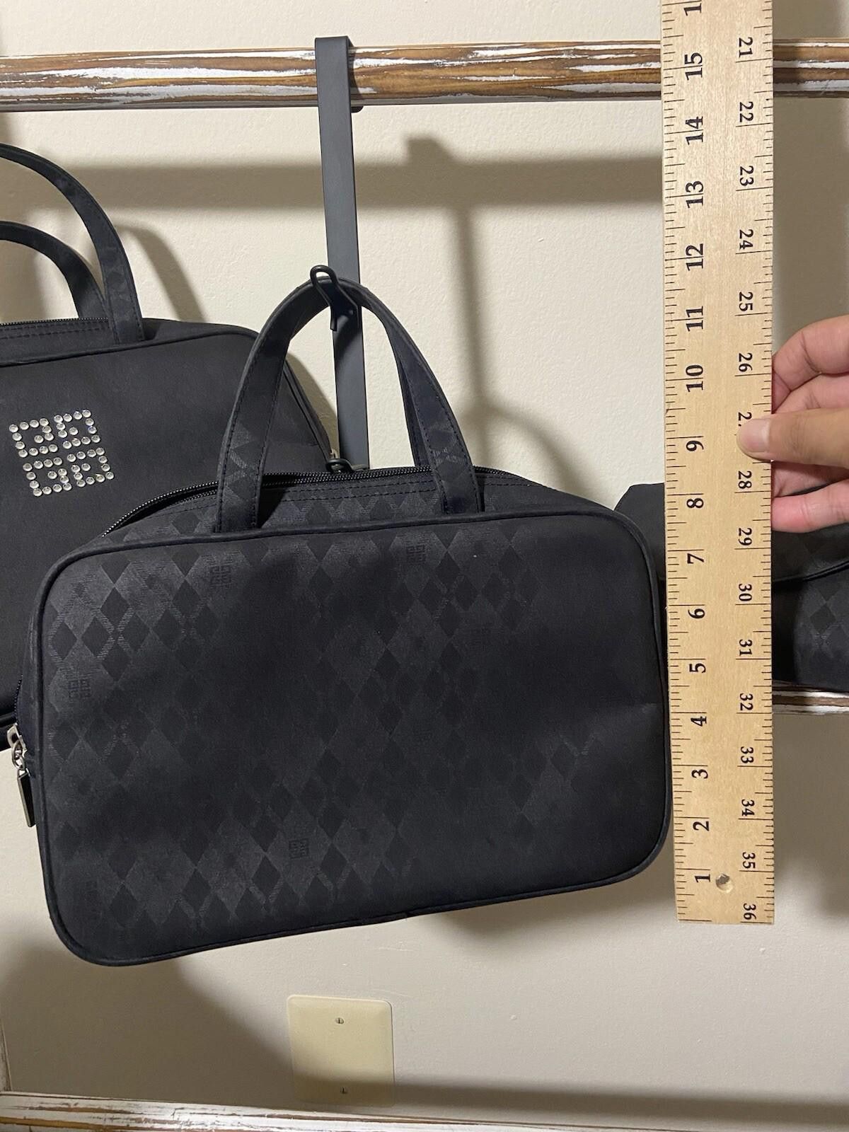 Givenchy 3piece Givenchy set black nylon jeweled handbag makeup pouch Size ONE SIZE - 11 Thumbnail