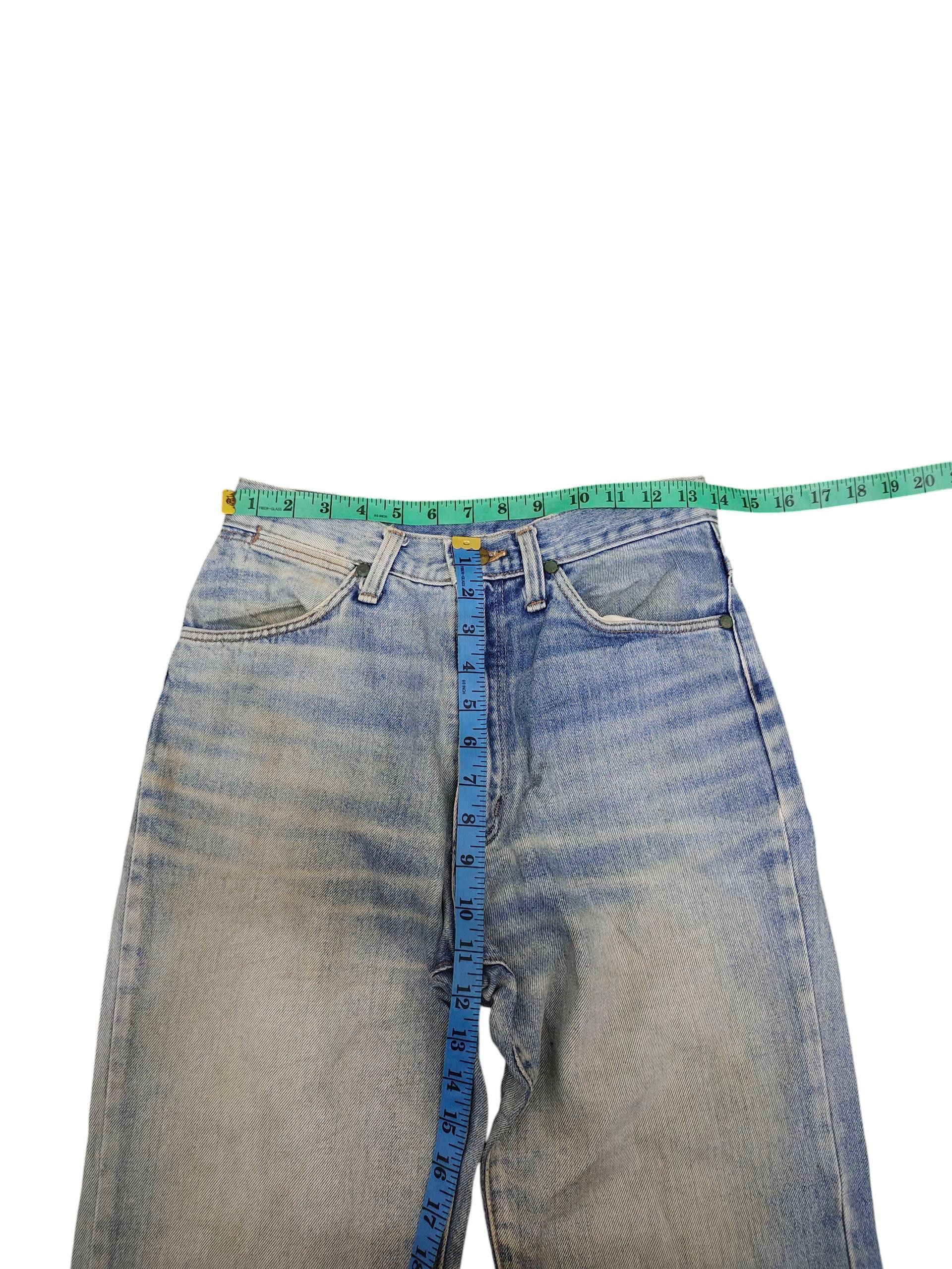 Comme des Garcons × Undercover Vintage 90s Wrangler Clawmark Distress Faded Rusty Jeans Size US 28 / EU 44 - 6 Thumbnail