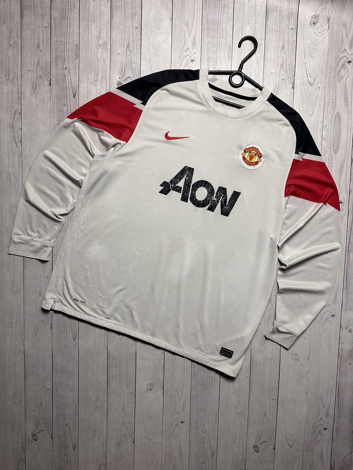 Nike Vintage Nike Manchester United soccer jersey long sleeve XXL Grailed