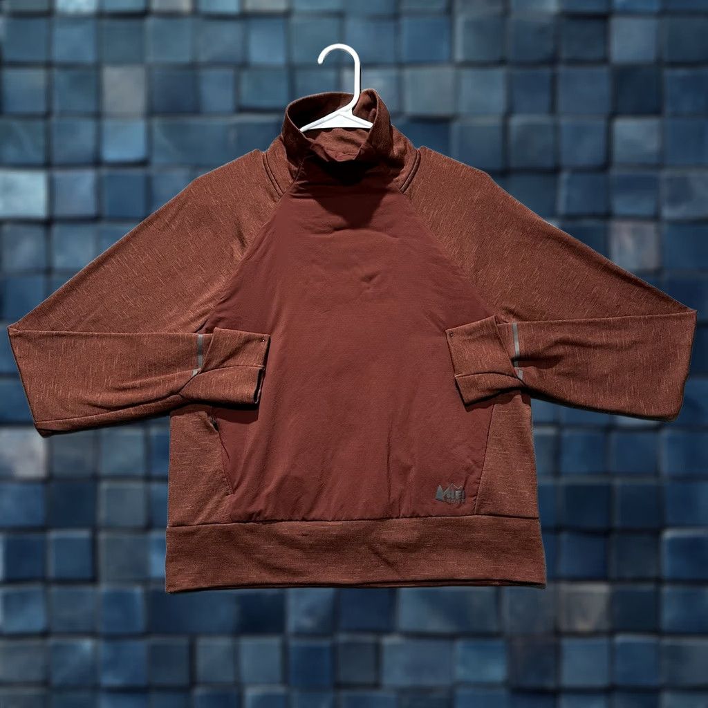 Vintage REI Co-Op Orange Swiftland Insulated Mid Layer Women M Pockets Run/Travel Lightweight Breathable All Seasons Mock Neck Pullover Size M Womens Size M / US 6-8 / IT 42-44 - 1 Thumbnail