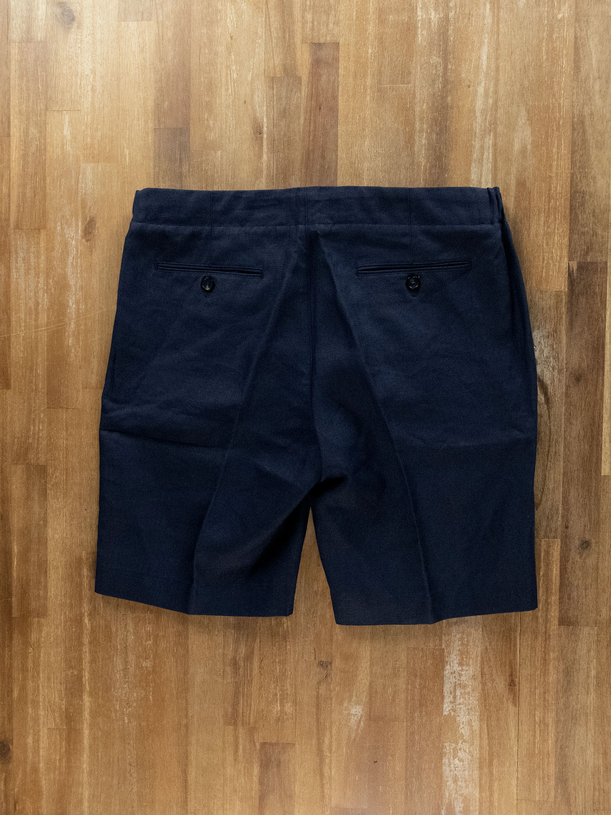 Loro Piana LORO PIANA navy blue linen shorts Small (but fits larger) Size US 30 / EU 46 - 8 Thumbnail
