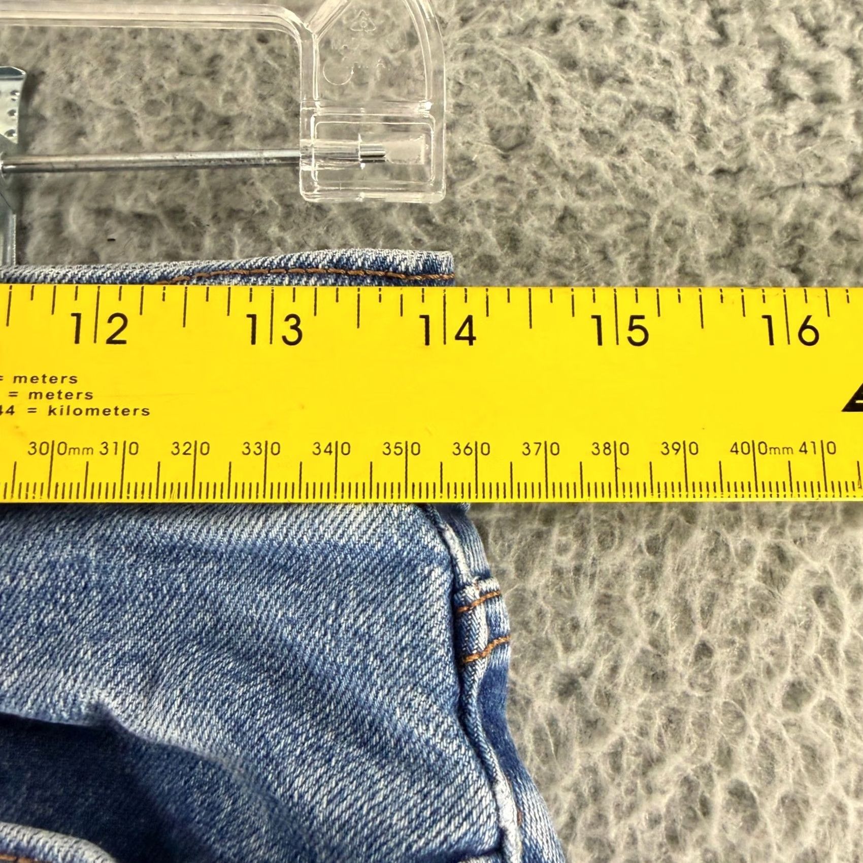 Levi's Levi'S Wedgie Straight Jeans Womens High Rise Light Blue Button Fly - Vintage, 29in Waist Size 29" - 5 Thumbnail