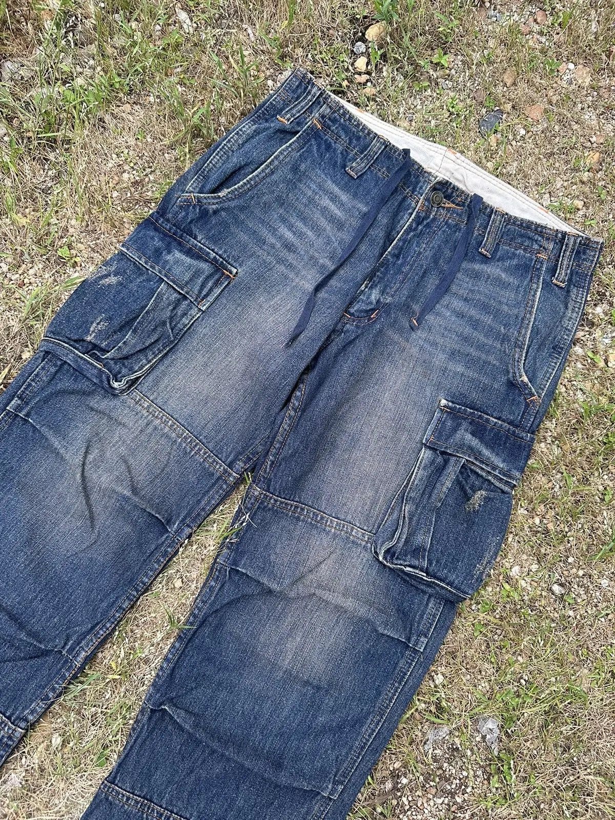 If Six Was Nine W30 L31 🔥VINTAGE JUNGLE STORM JAPAN ZIPPER LEGS DENIM CARGO Size US 30 / EU 46 - 3 Thumbnail