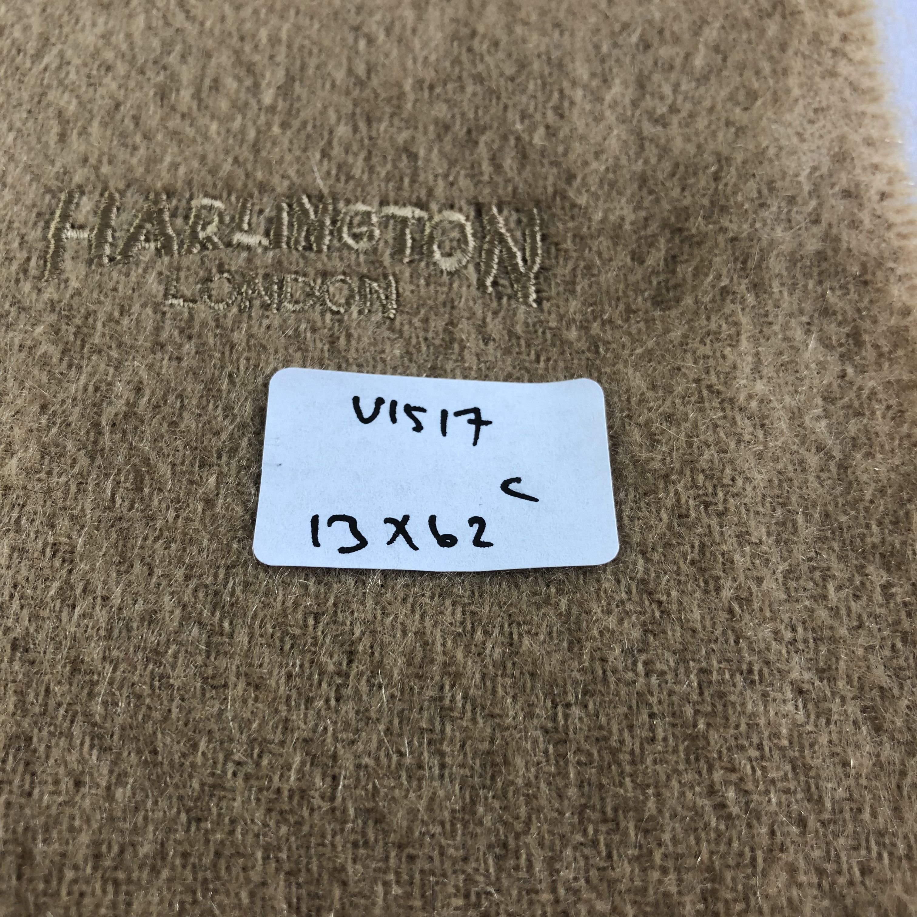 Vintage Harlington London Tan Cashmere Scarf Muffler V1517 Size ONE SIZE - 6 Thumbnail