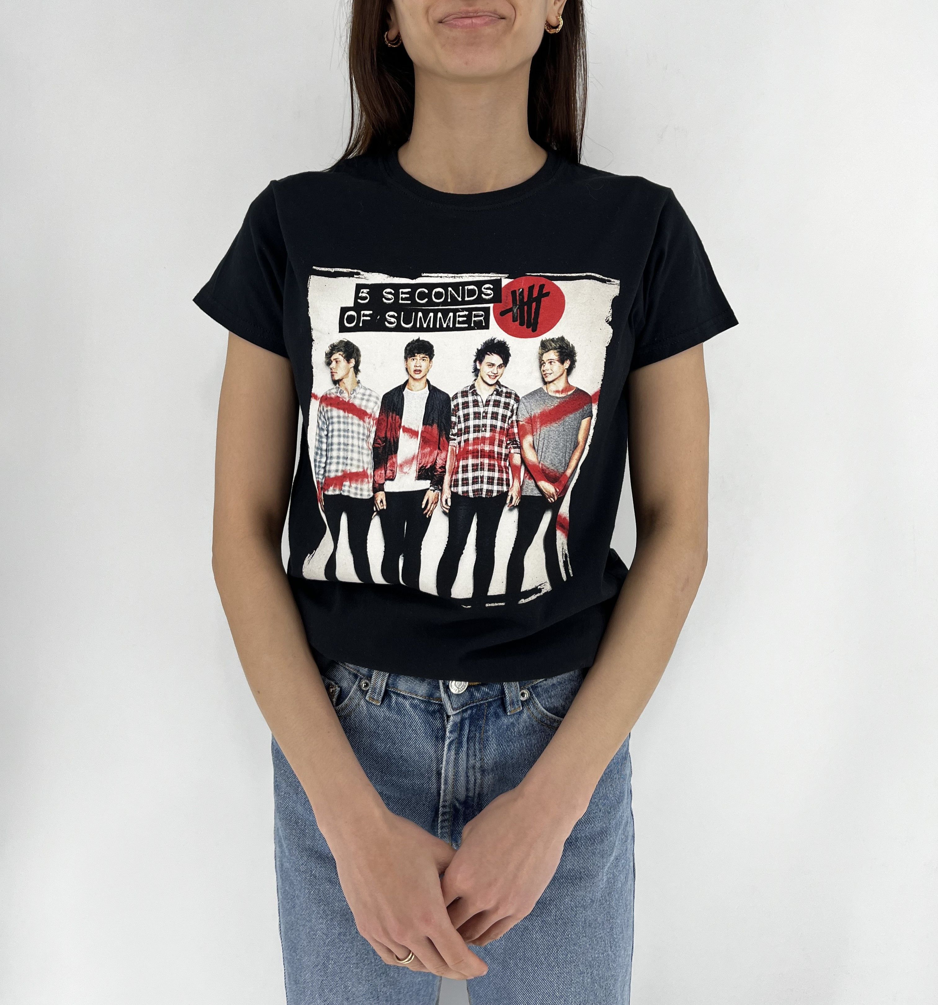 Band Tees 5 Seconds of Summer Rock Out With Your Socks Out Tour 2015 Size L / US 10 / IT 46 - 1 Thumbnail