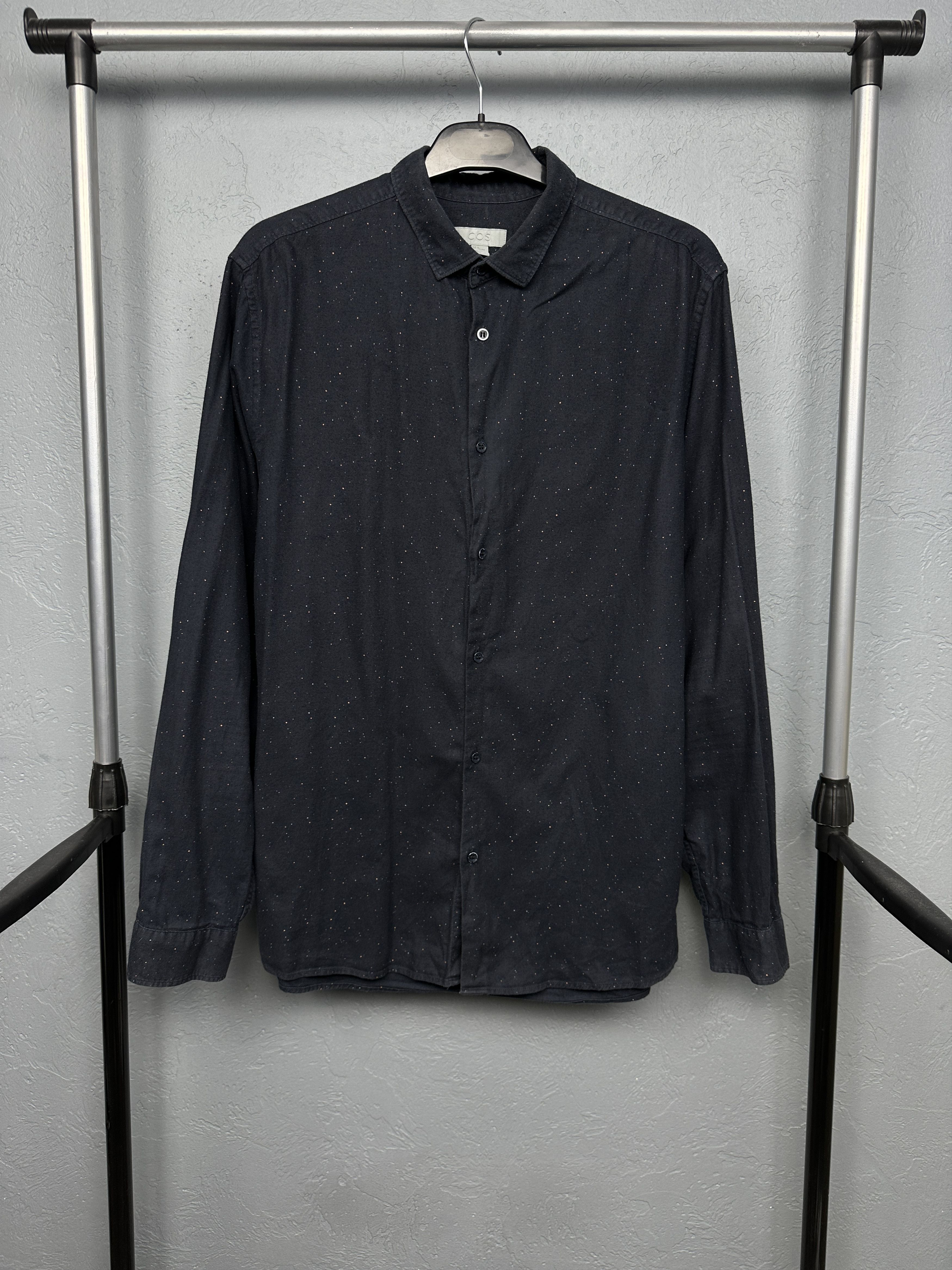Cos Cos Mens Cotton Long Sleeve Shirt Size US M / EU 48-50 / 2 - 1 Thumbnail