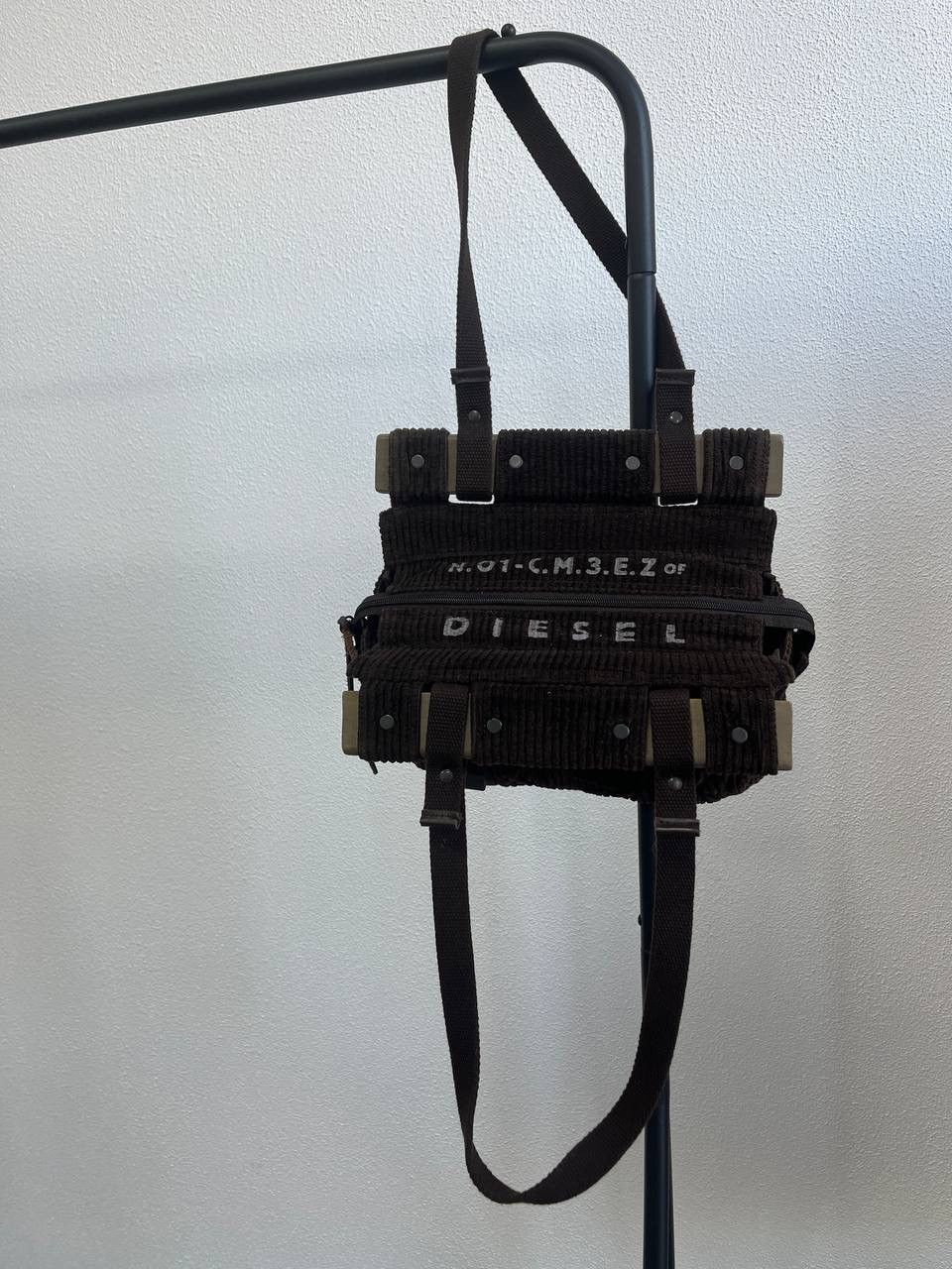 Diesel × Vintage Vintage Diesel y2k Velvet Logo Bag Size ONE SIZE - 2 Thumbnail