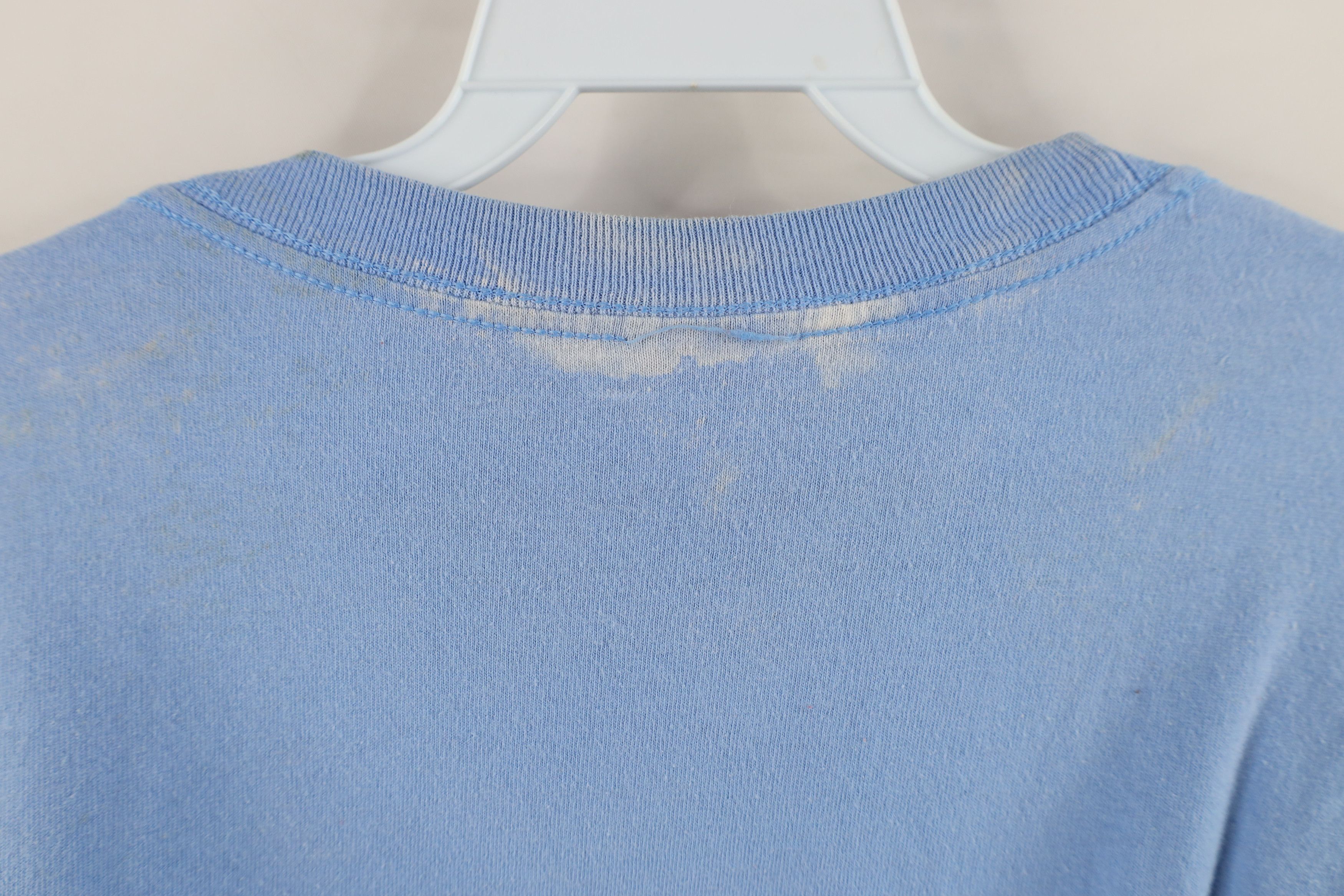Vintage Vintage 90s Streetwear Long Sleeve T-Shirt Carolina Blue Size US XXL / EU 58 / 5 - 9 Thumbnail