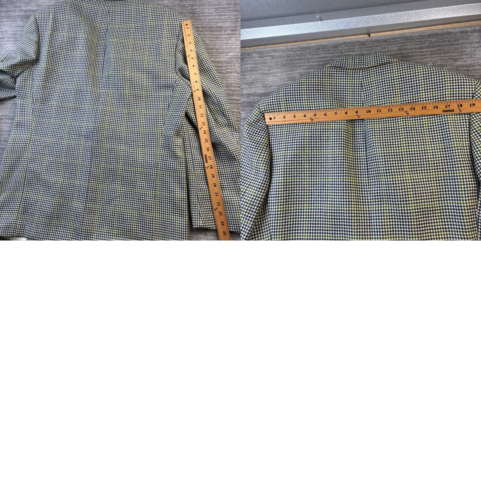 Hugo Boss VINTAGE Hugo Boss Jacket Mens 44 Green Tweed Wool Blazer Sport Coat HUGO BOSS Blazer Green Tweed Wool 44 Mens Vintage Jacket Size 44R - 9 Thumbnail