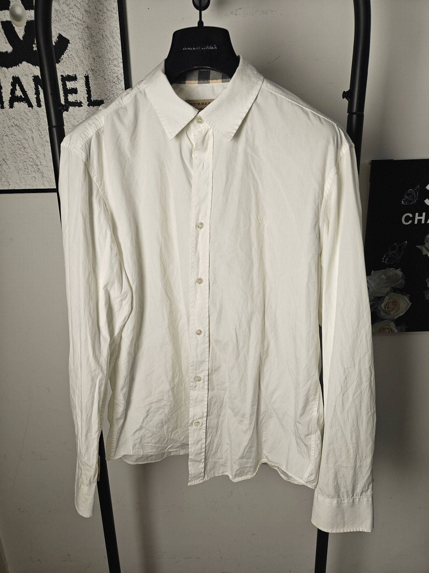 Burberry Burberry White Shirt l Men Size US L / EU 52-54 / 3 - 1 Thumbnail