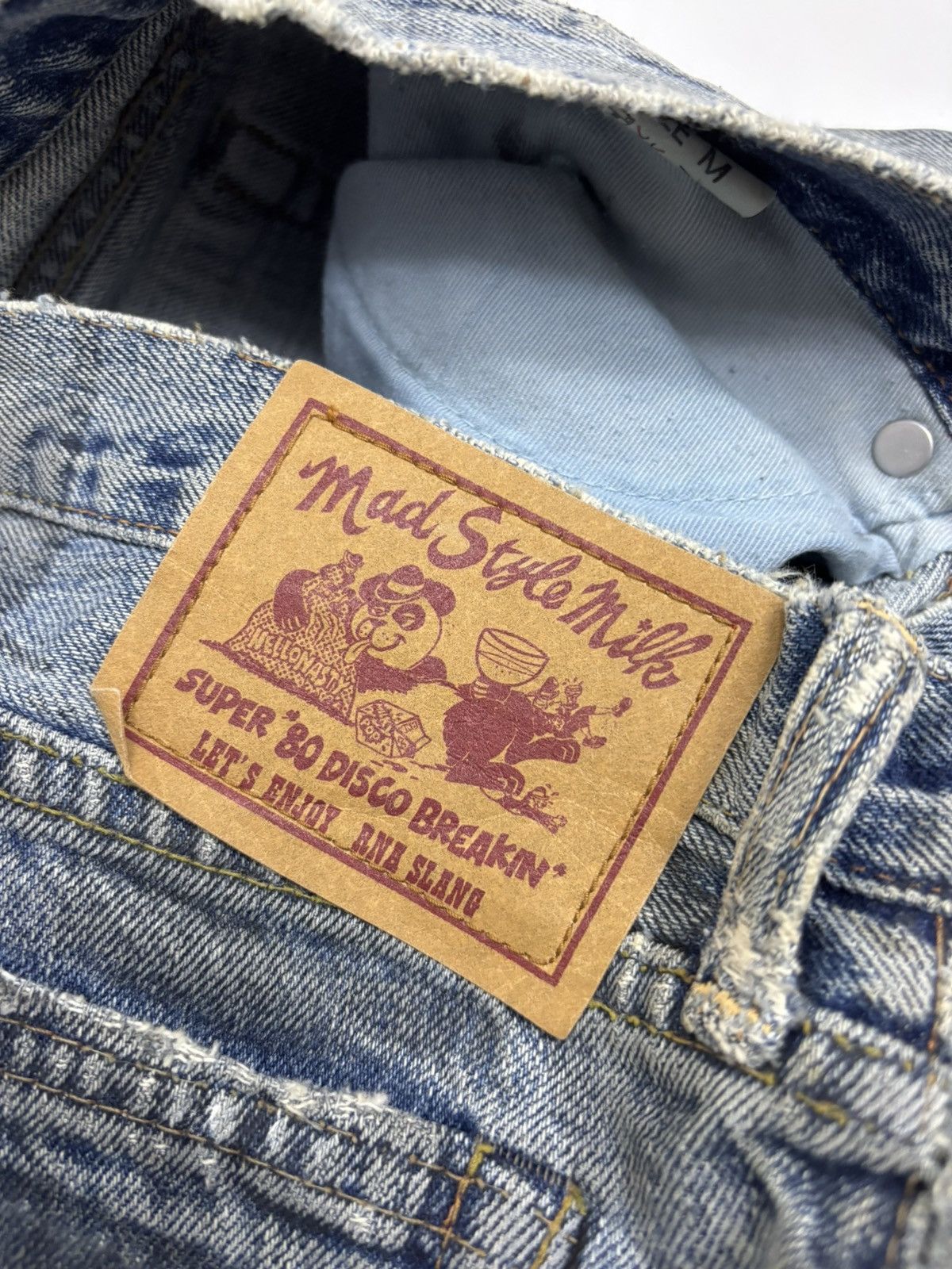 Hysteric Glamour × Japanese Brand × Undercover 🔥VINTAGE RNA MAD STYLE RIPPED DISTRESS DENIM JEANS Size US 32 / EU 48 - 9 Thumbnail