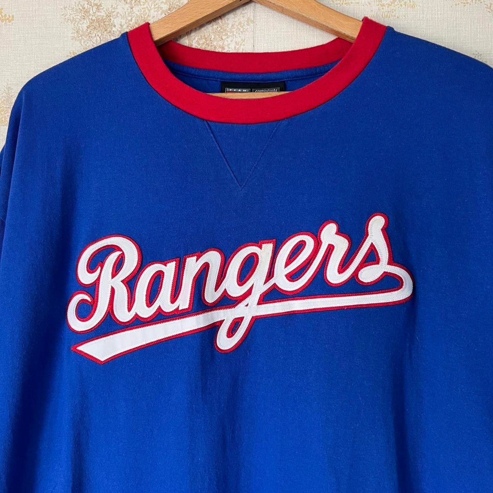 Nike Y2K Nike Texas Rangers Ringer Tee | Embroidered | Size XL Size US XL / EU 56 / 4 - 2 Thumbnail