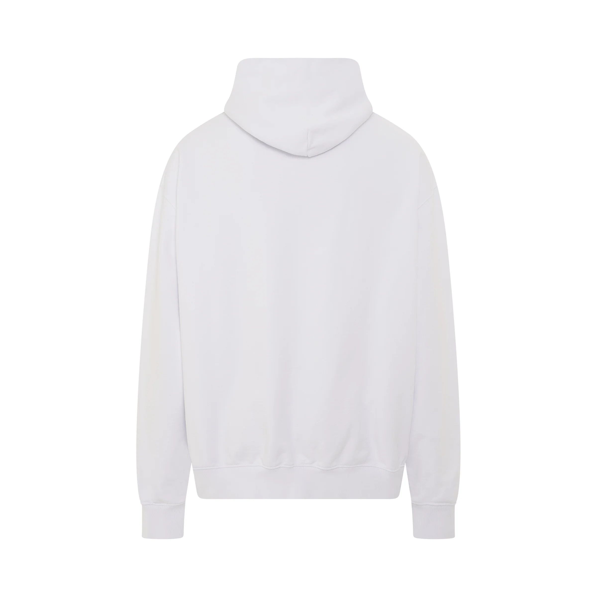 Maison Margiela o1mris0824 Numeric Logo Hoodie in White Size US L / EU 52-54 / 3 - 3 Thumbnail